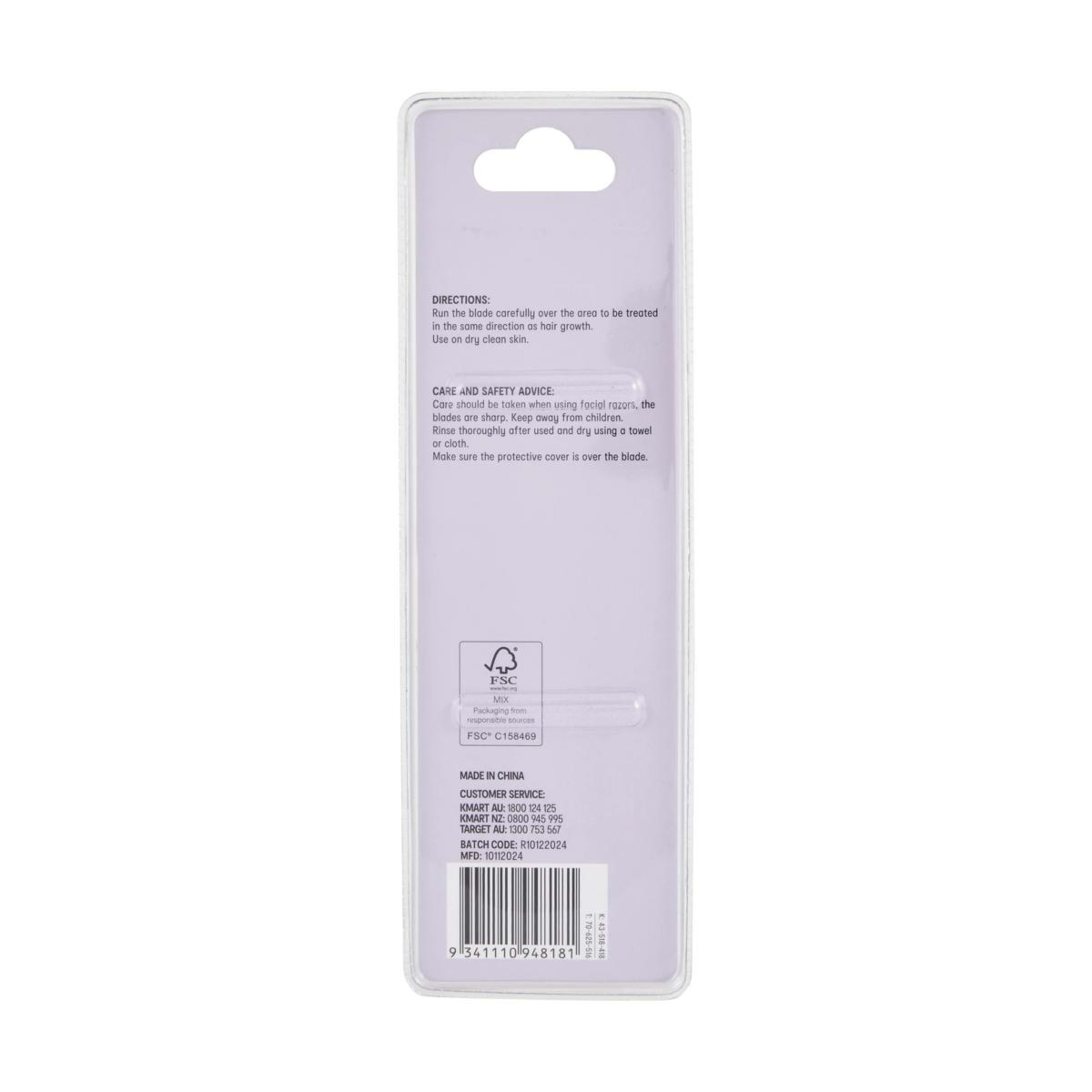 4 OXX Cosmetics 2 Pack Facial Razors - Purple, 4 of 4