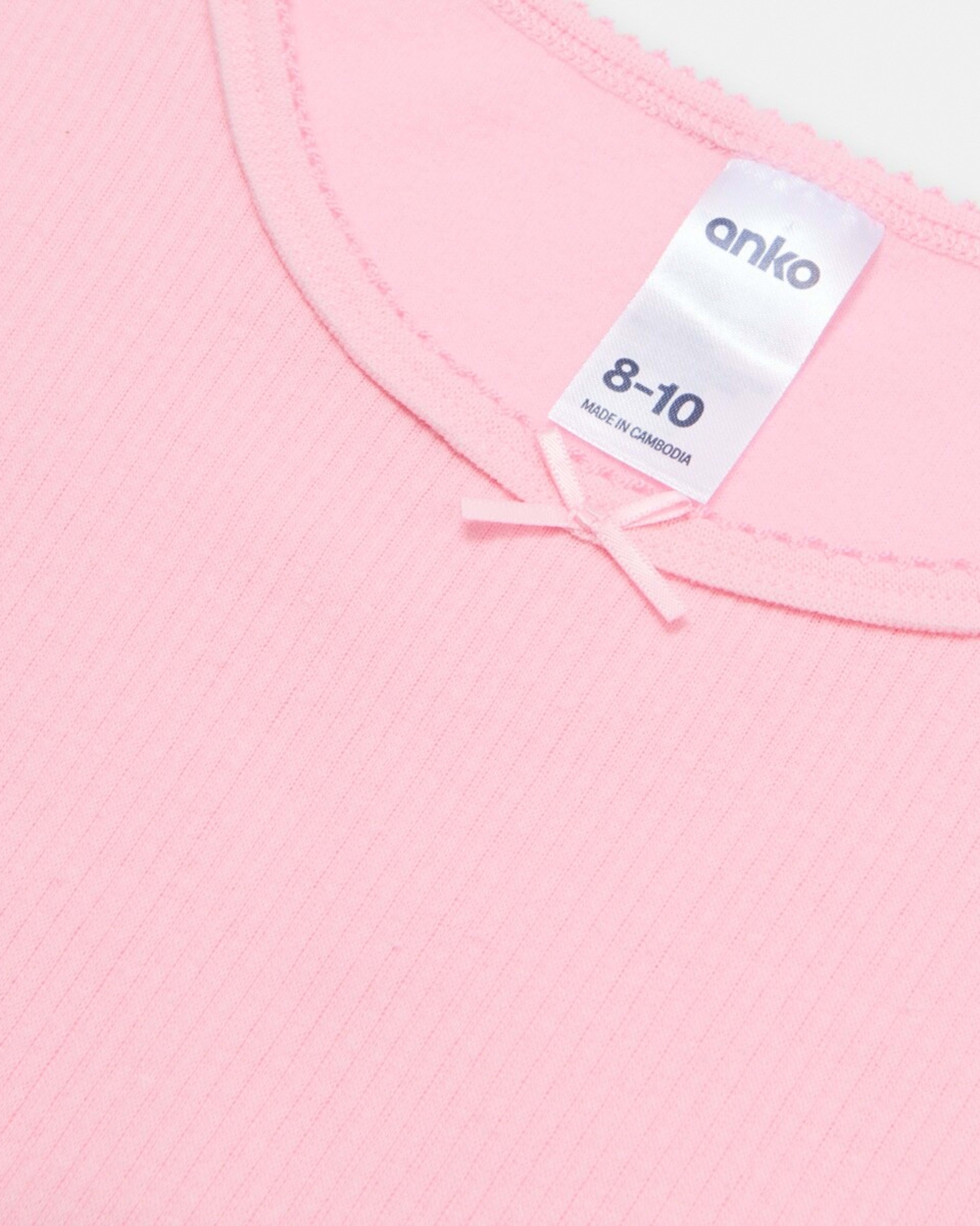 6 2 Pack Long Sleeve Brushed Thermal Top Pink, 6 of 8