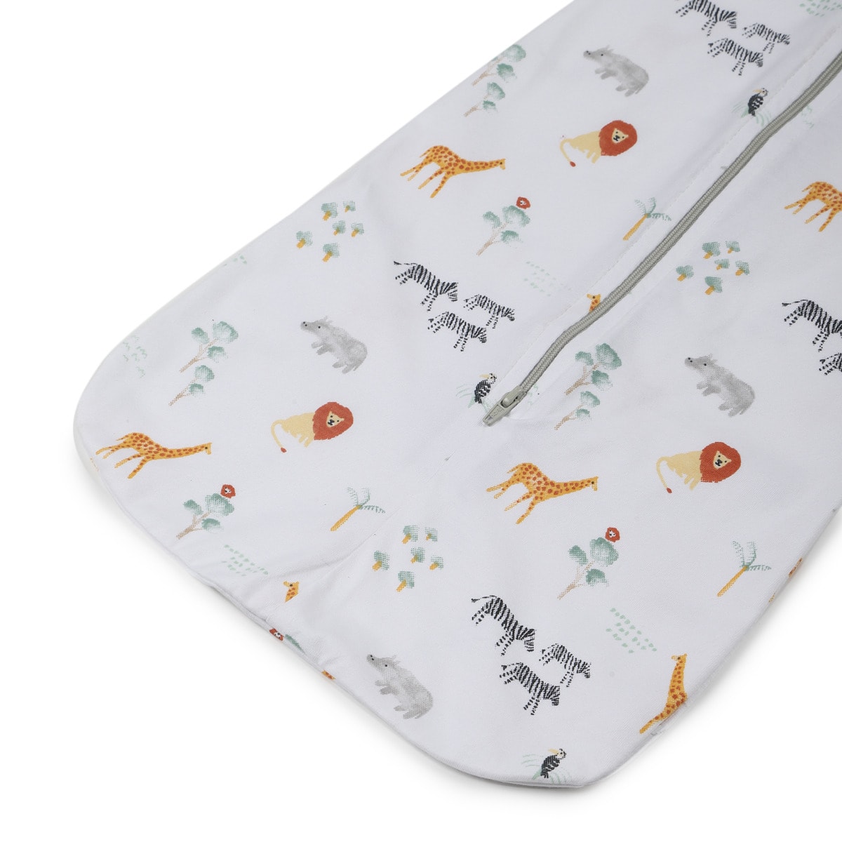 2 Pack Organic Cotton Swaddle Pouches Safari Kmart