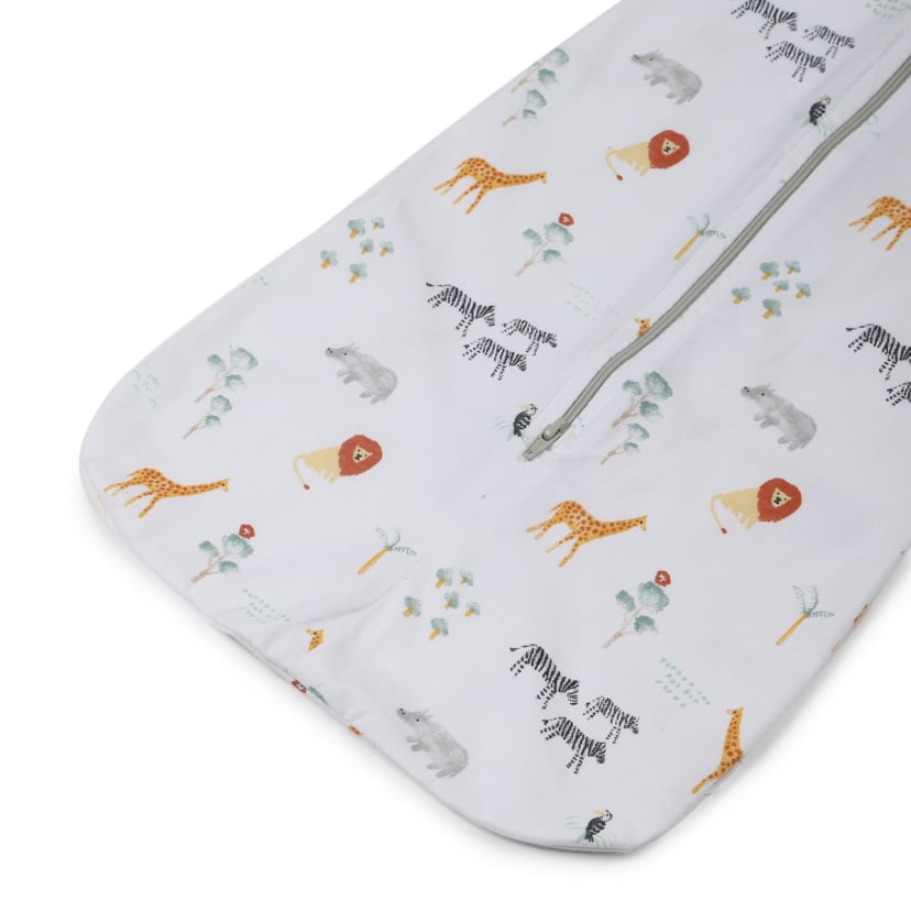 2 Pack Organic Cotton Swaddle Pouches Safari Kmart