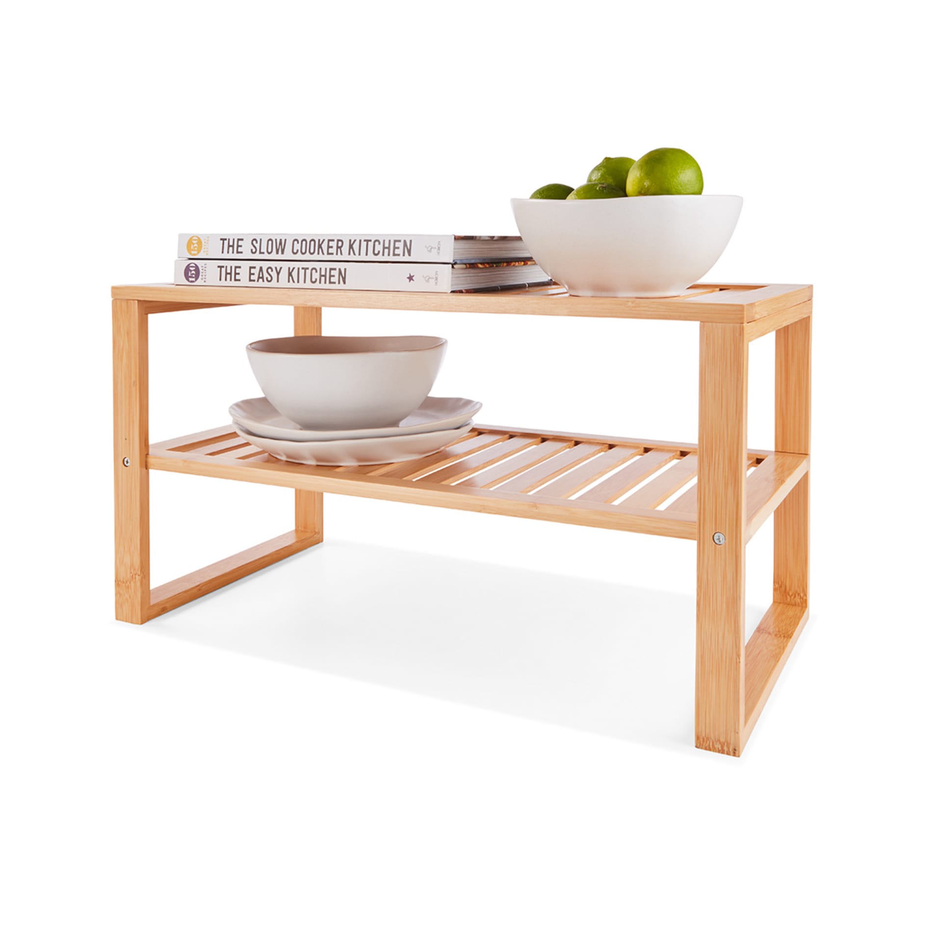 2 Tier Bamboo Pantry Shelf Kmart
