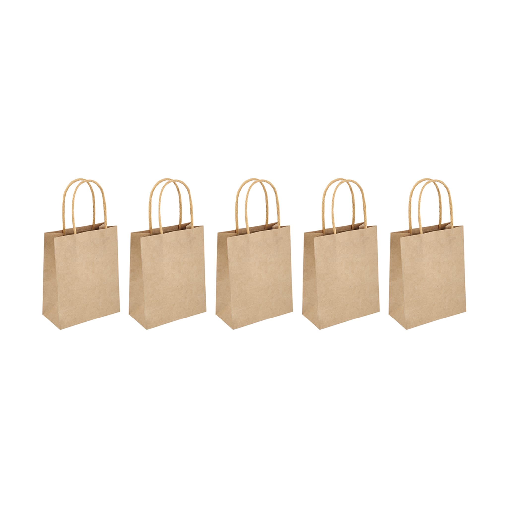 5 Pack Kraft Loot Bags Kmart