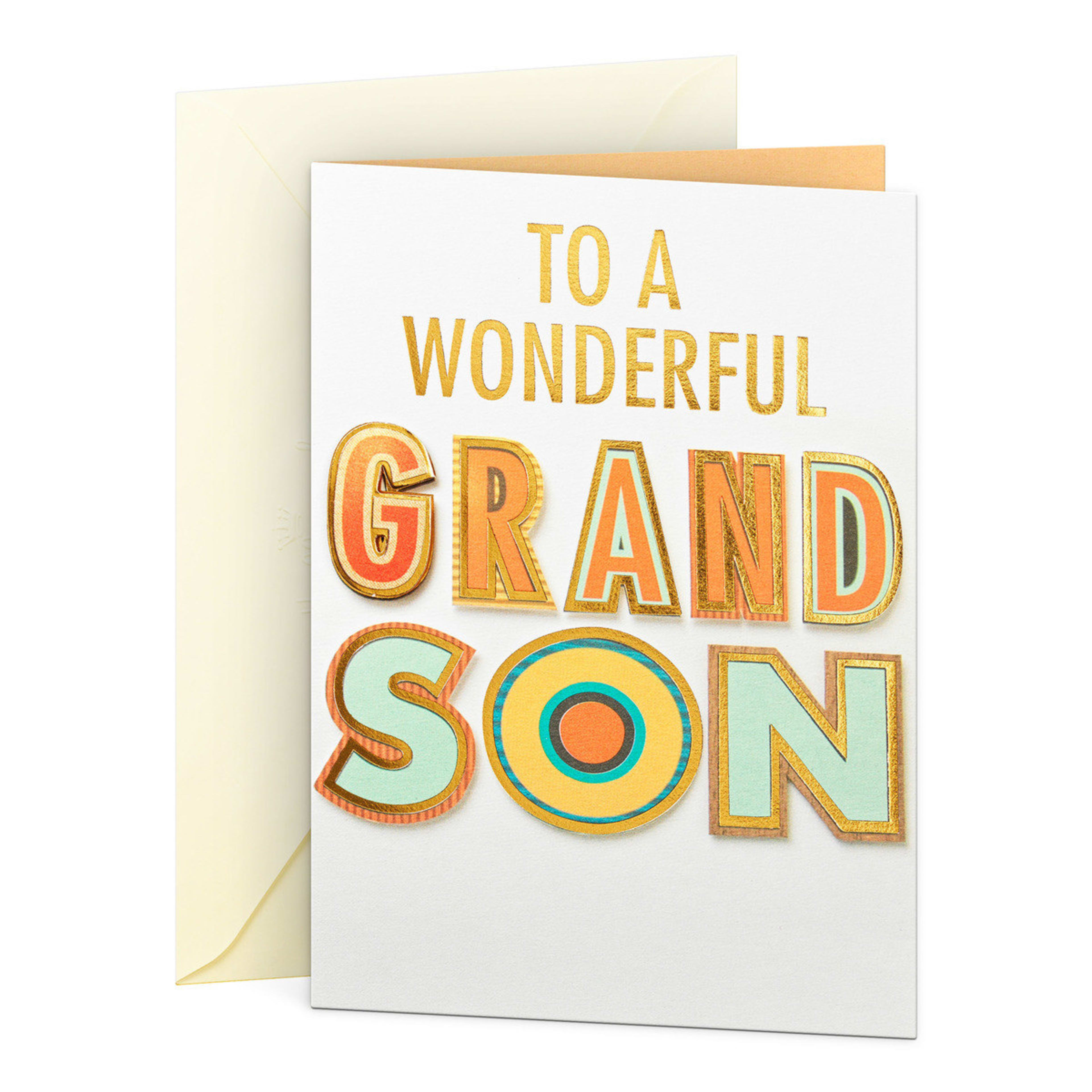 1 Hallmark Wonderful Grandson Birthday Card