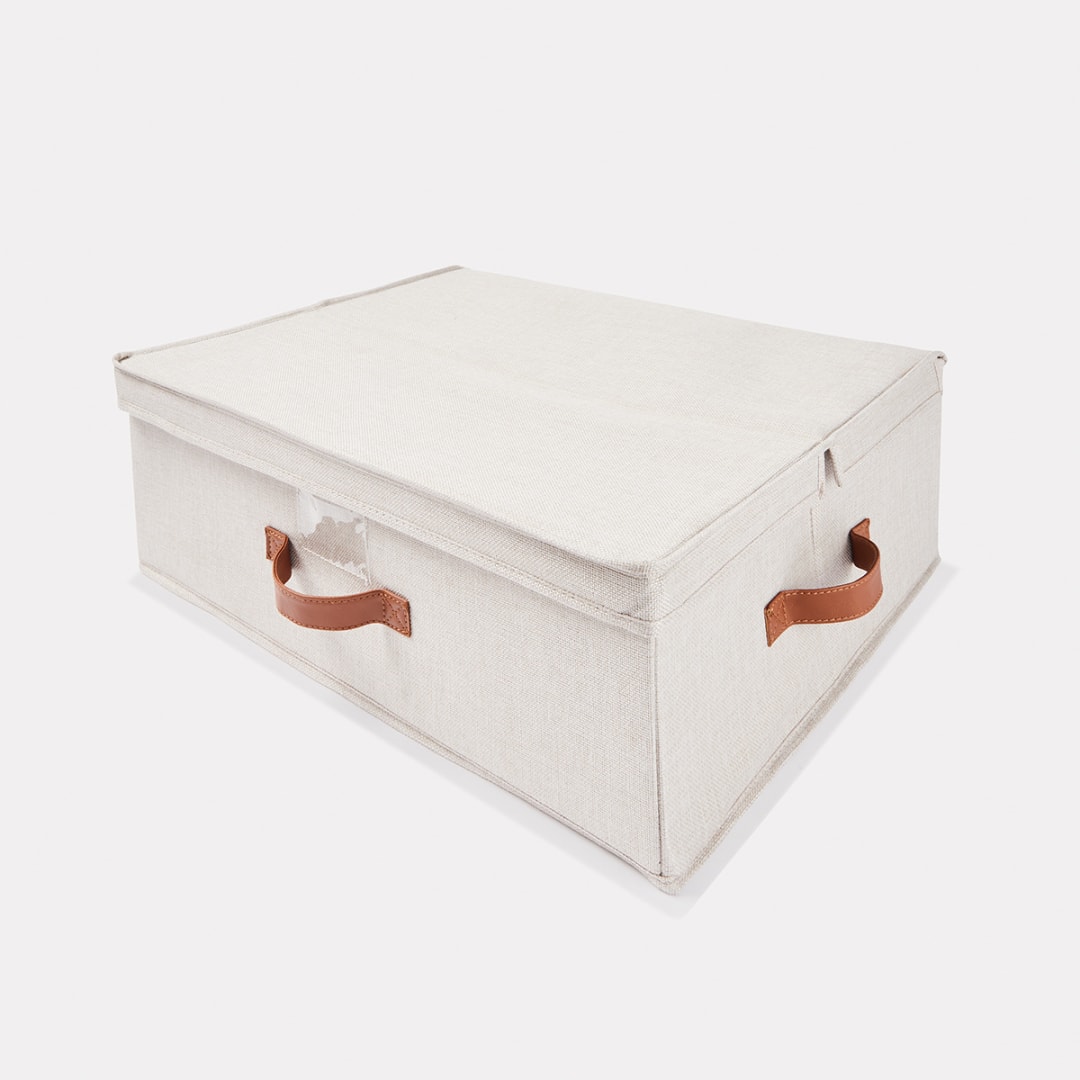 Linen Look Underbed Storage Box Kmart