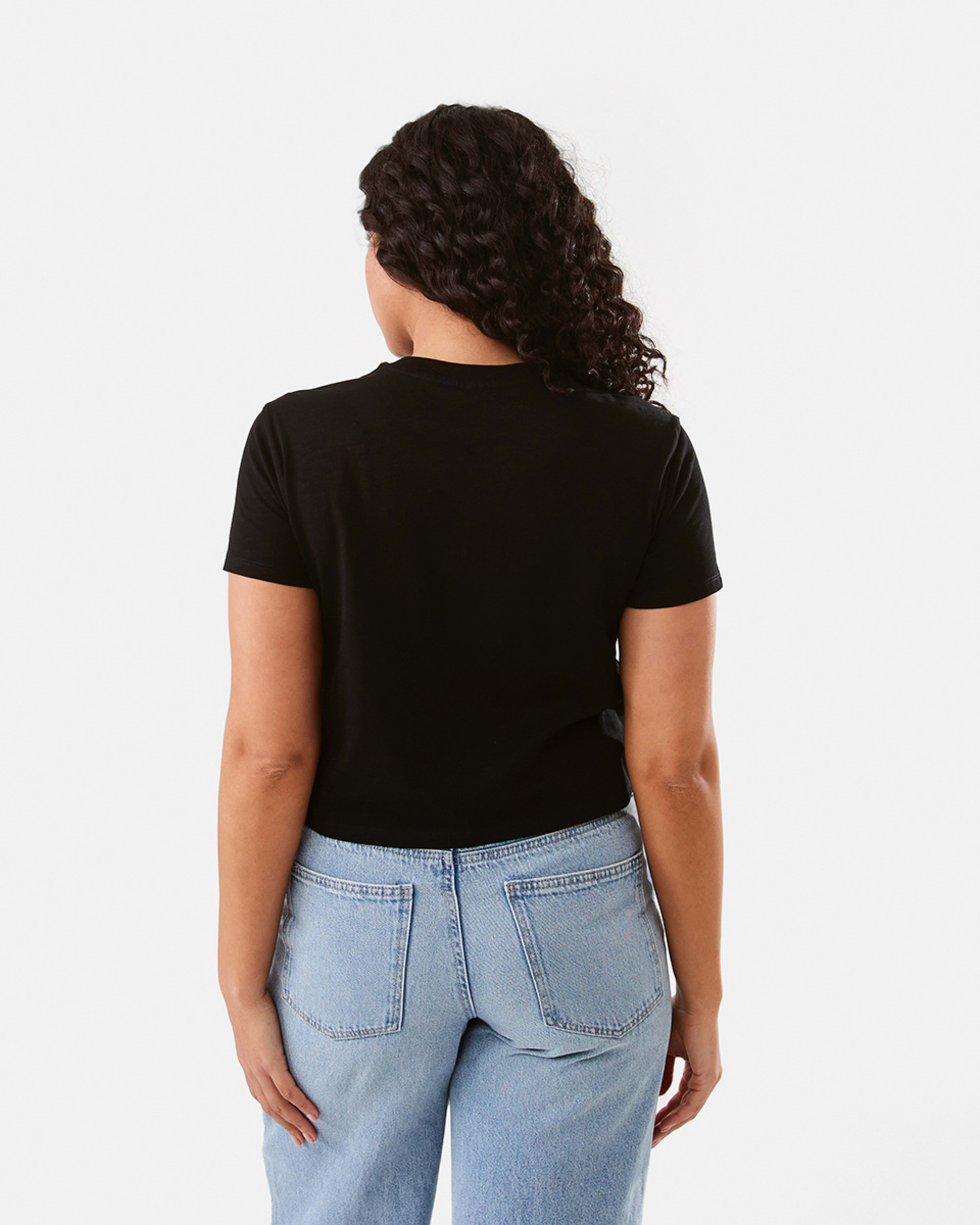 3 Short Sleeve Shrunken T-shirt BLACK, 3 of 6