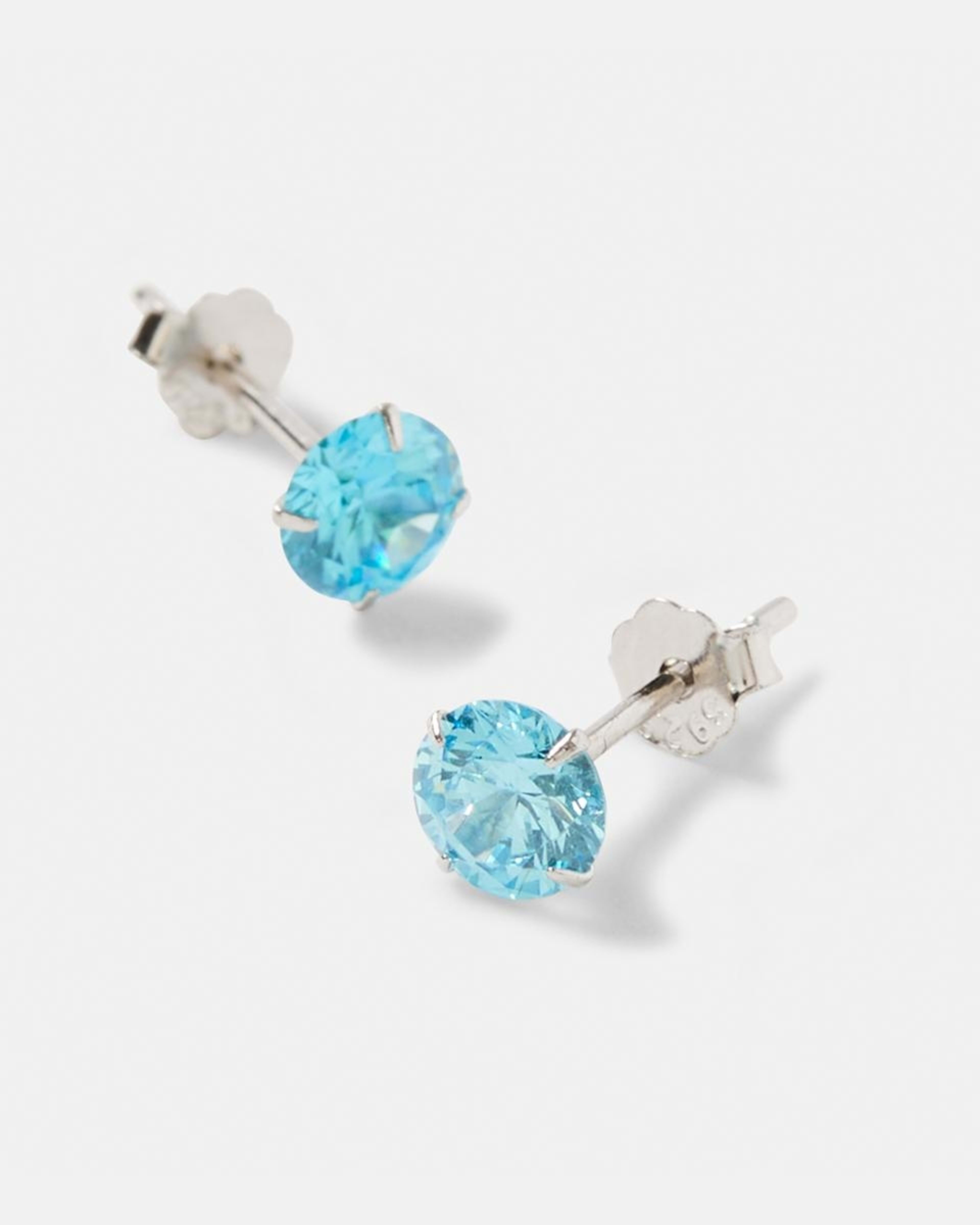 Sterling Silver 1 Carat Gem Stud Earrings Kmart