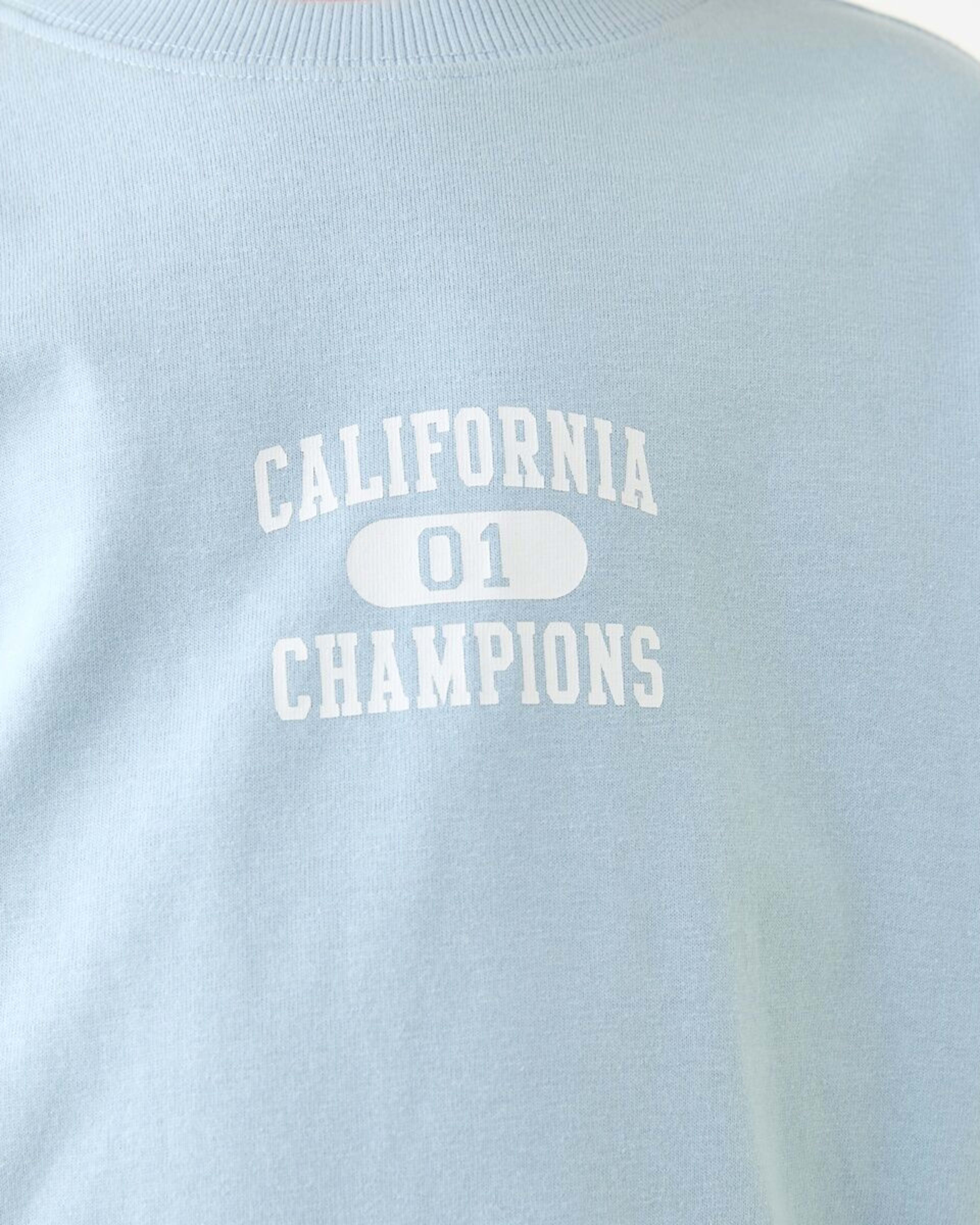4 Short Sleeve Oversized Print T-shirt CALIFORNIA CHAMPIONS BLUE, 4 of 7