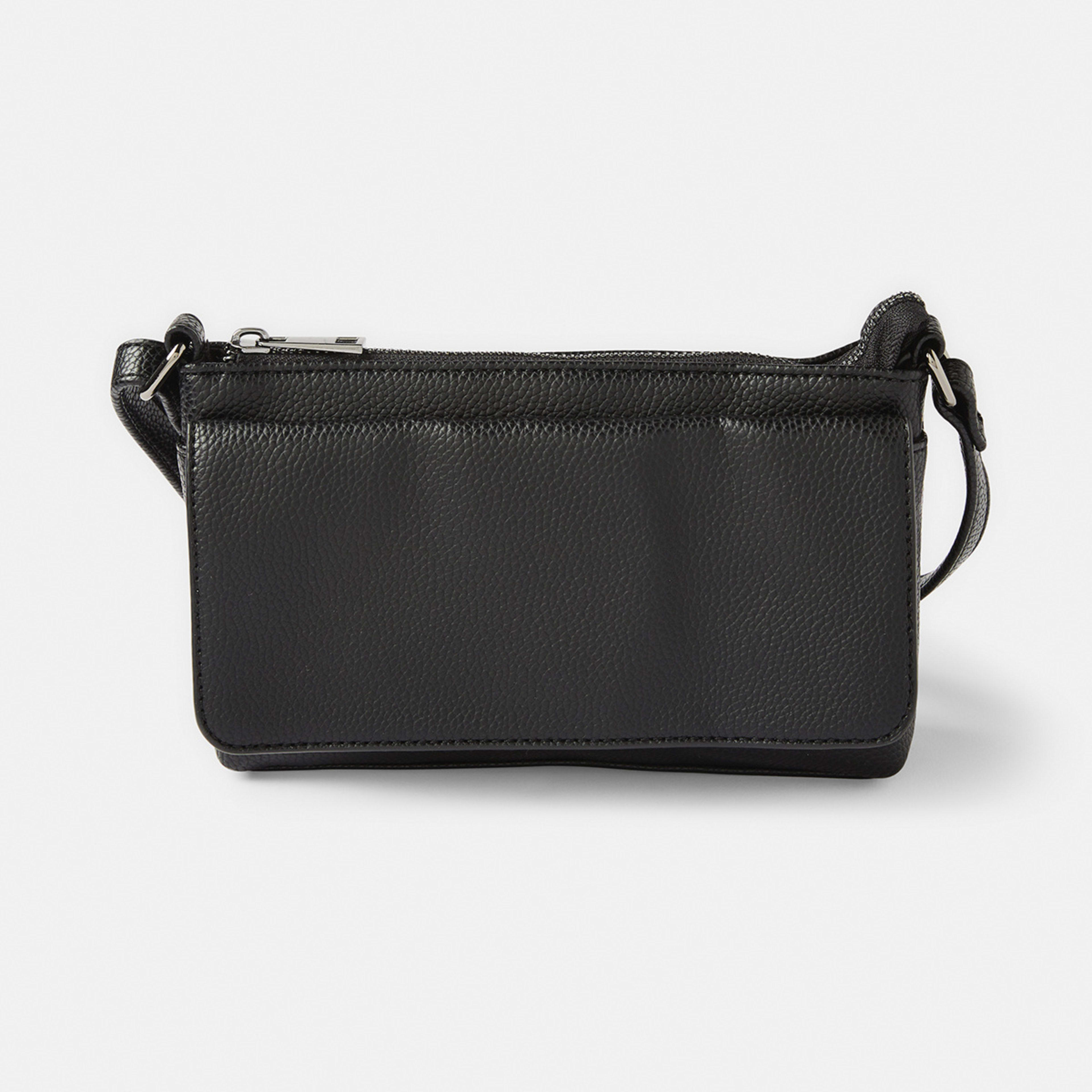 1 Envelope Pocket Crossbody Bag Black, 1 of 6