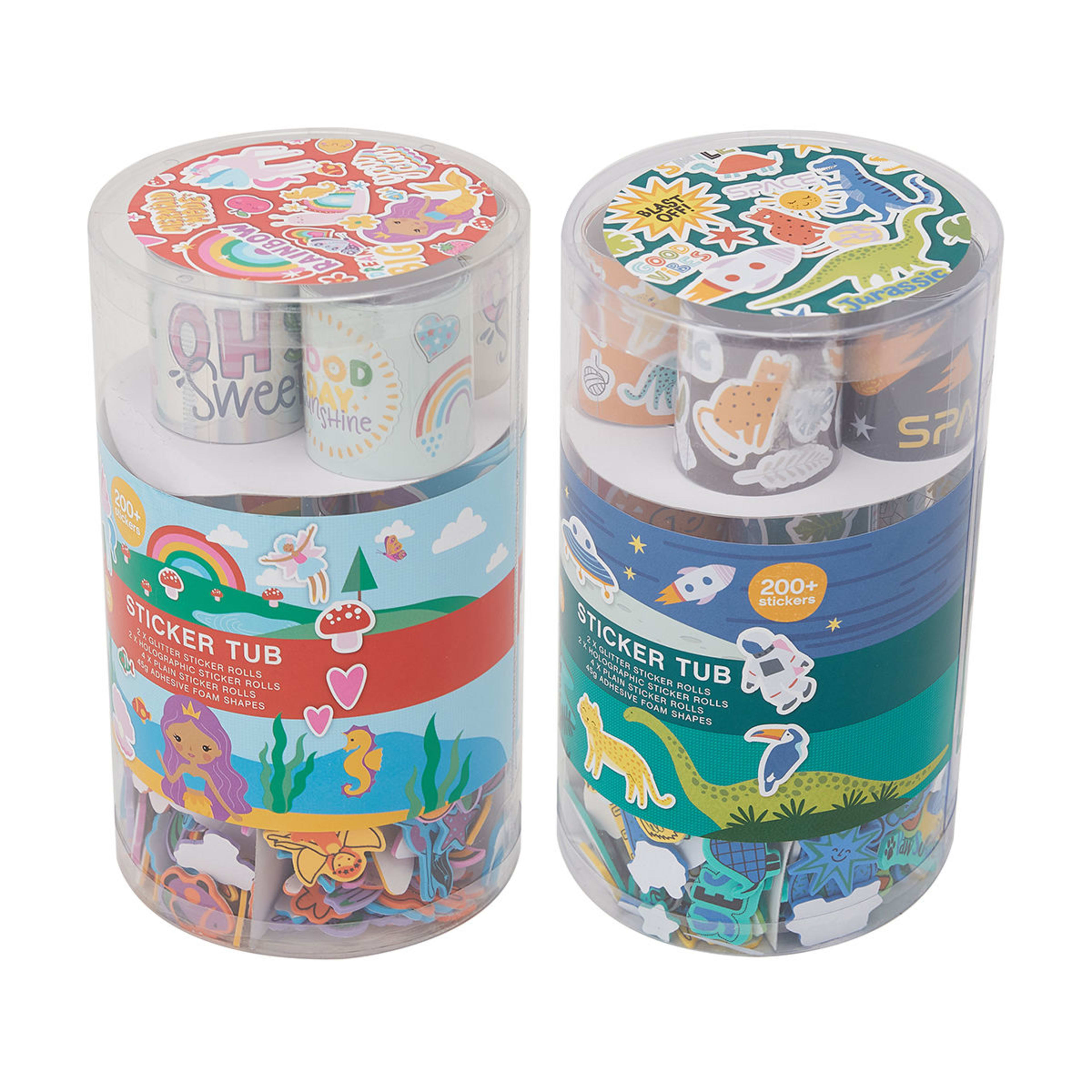 Sticker Tub Asssorted Kmart