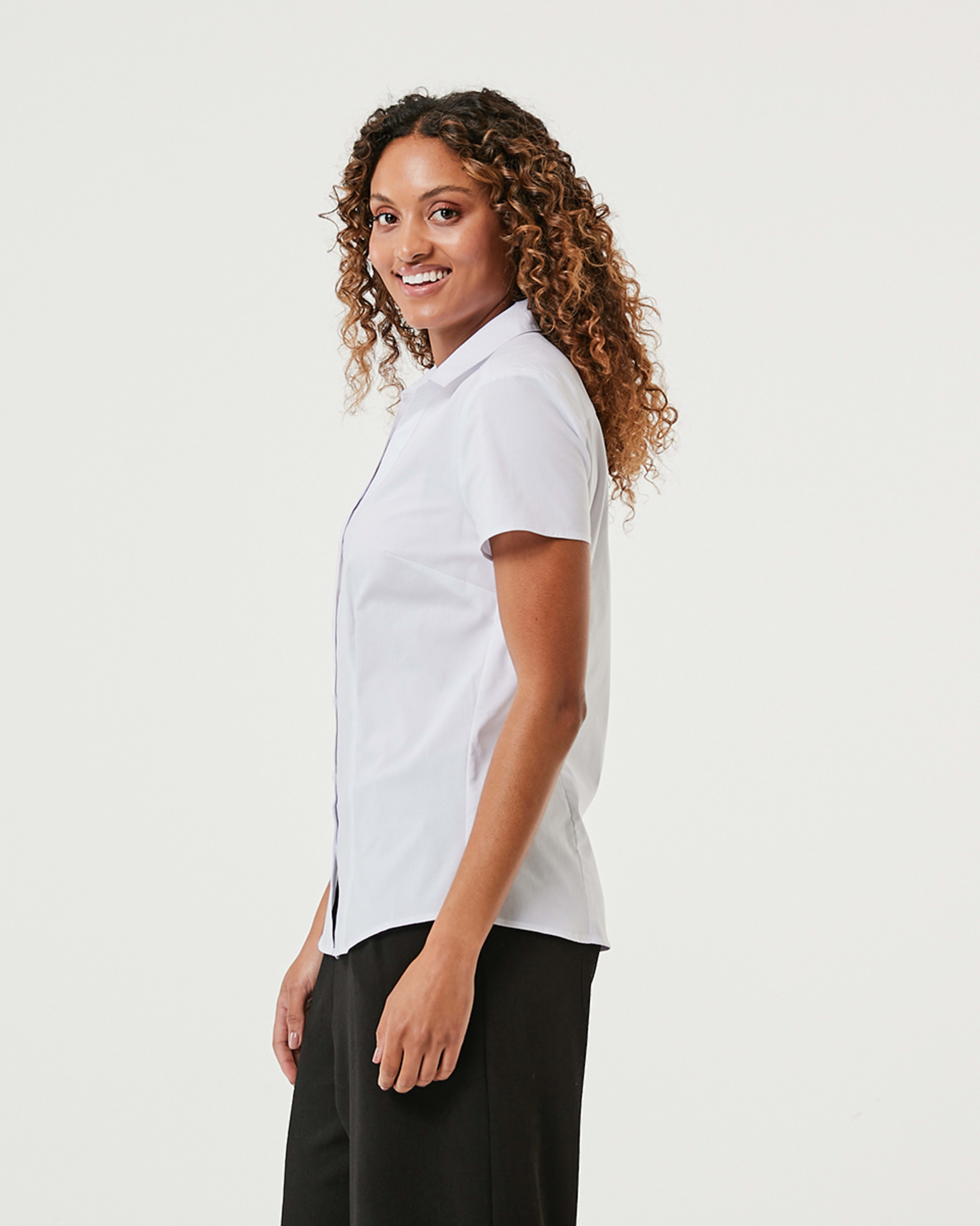 4 Short Sleeve Work Shirt White, 4 of 7