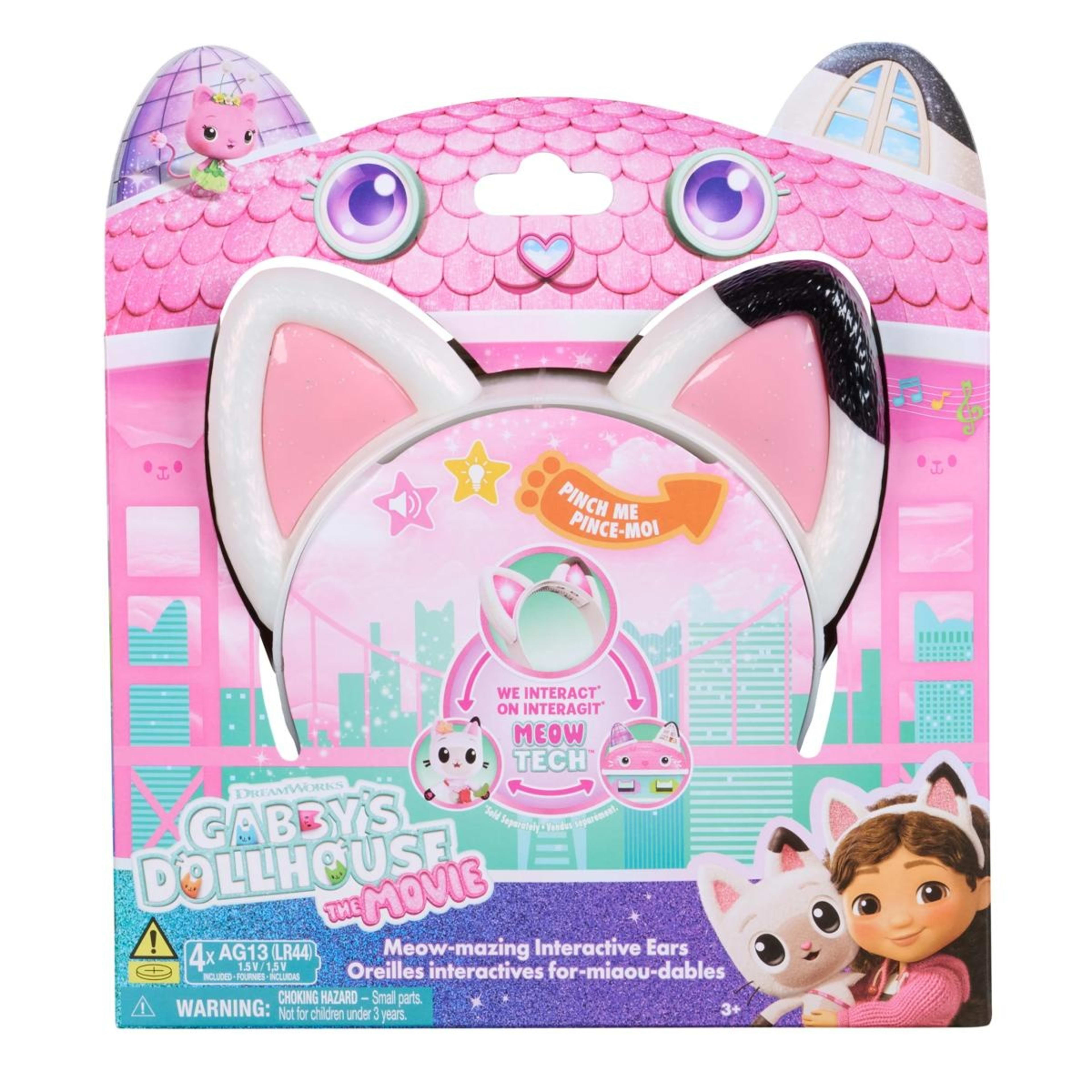 2 DreamWorks Gabby's Dollhouse The Movie: Meow-mazing Interactive Ears Toy, 2 of 6