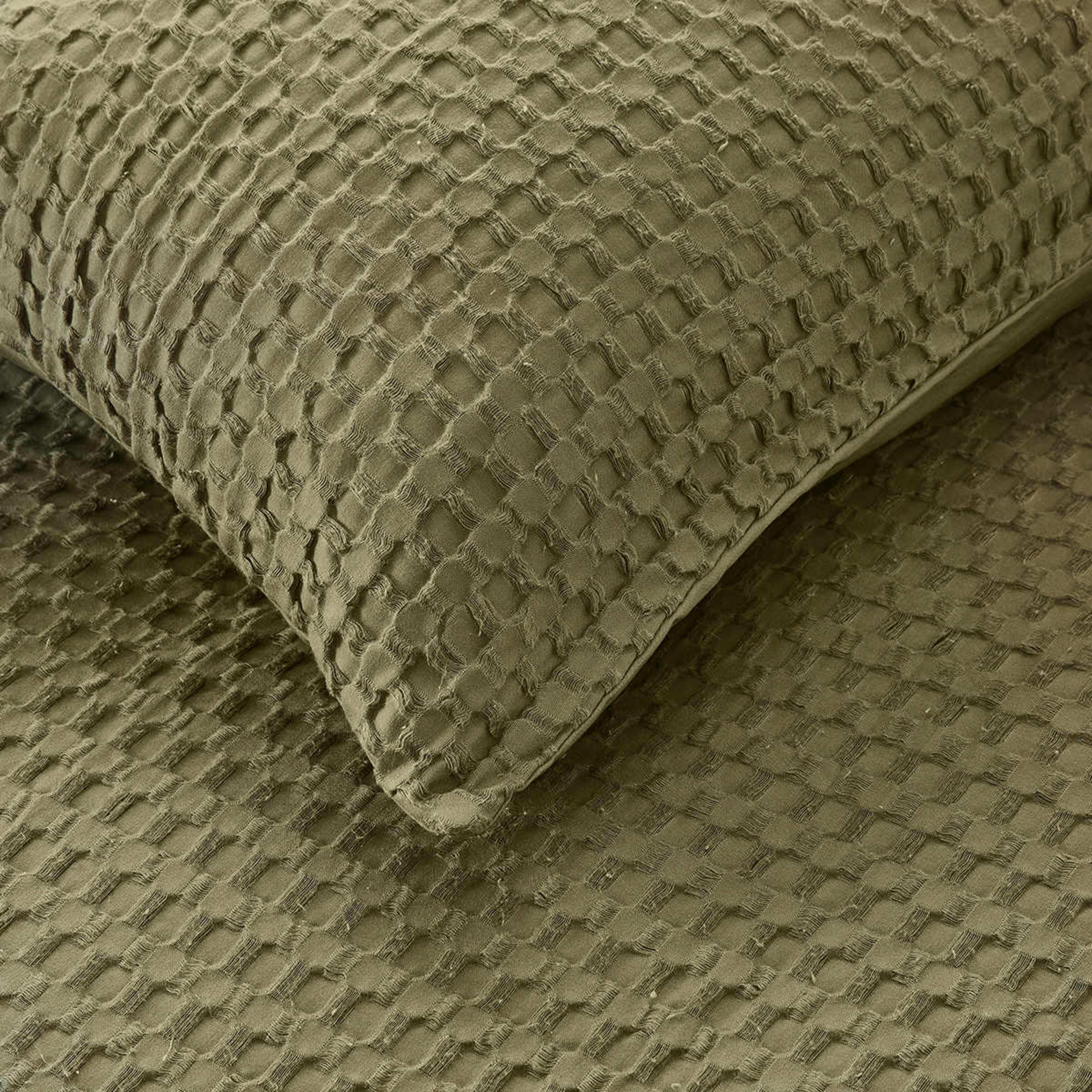 4 Harley Cotton Quilt Cover Set - Double Bed, Fern, 4 of 6