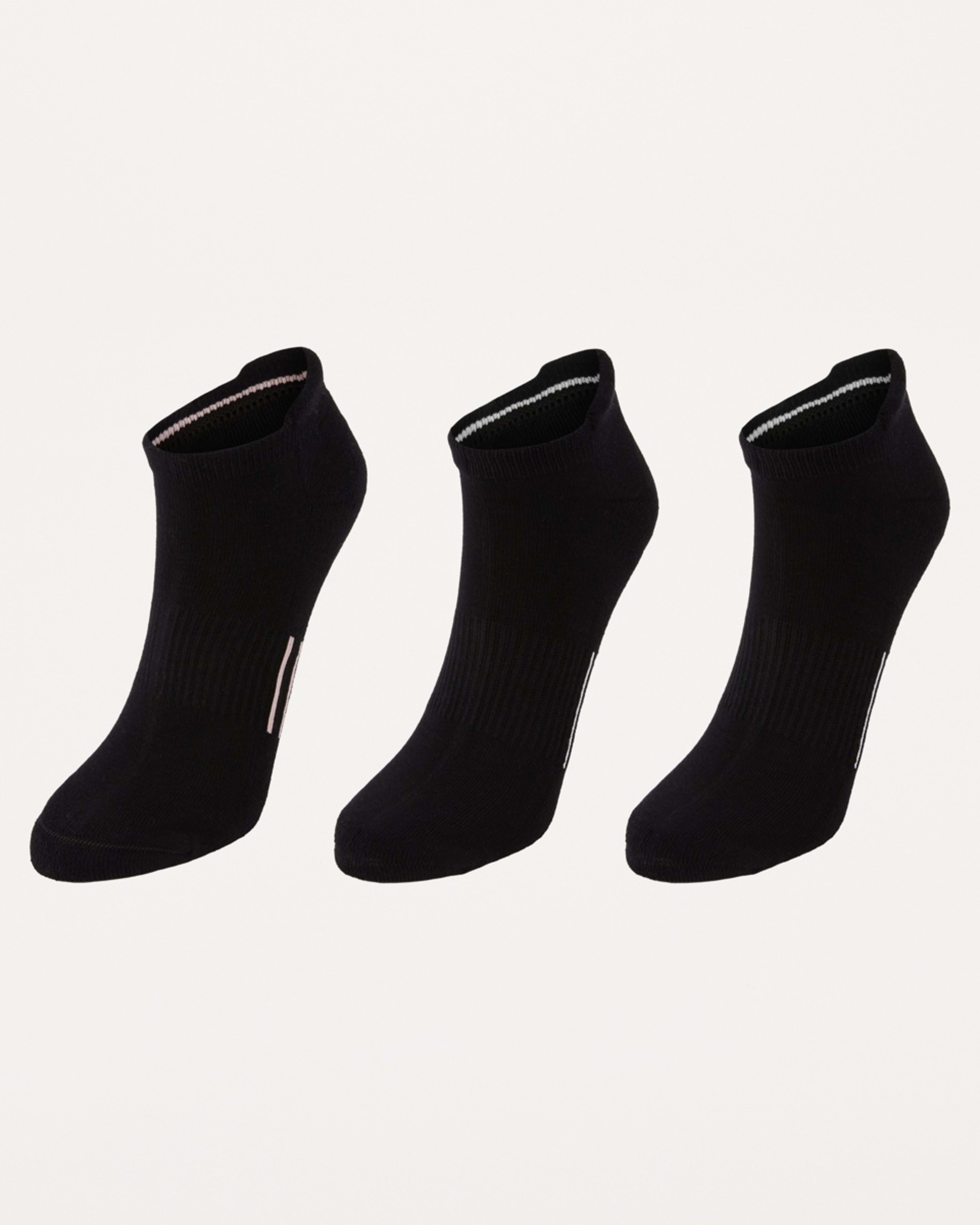 1 3 Pack Active Bamboo Low Cut Socks BLACK PINK, 1 of 3