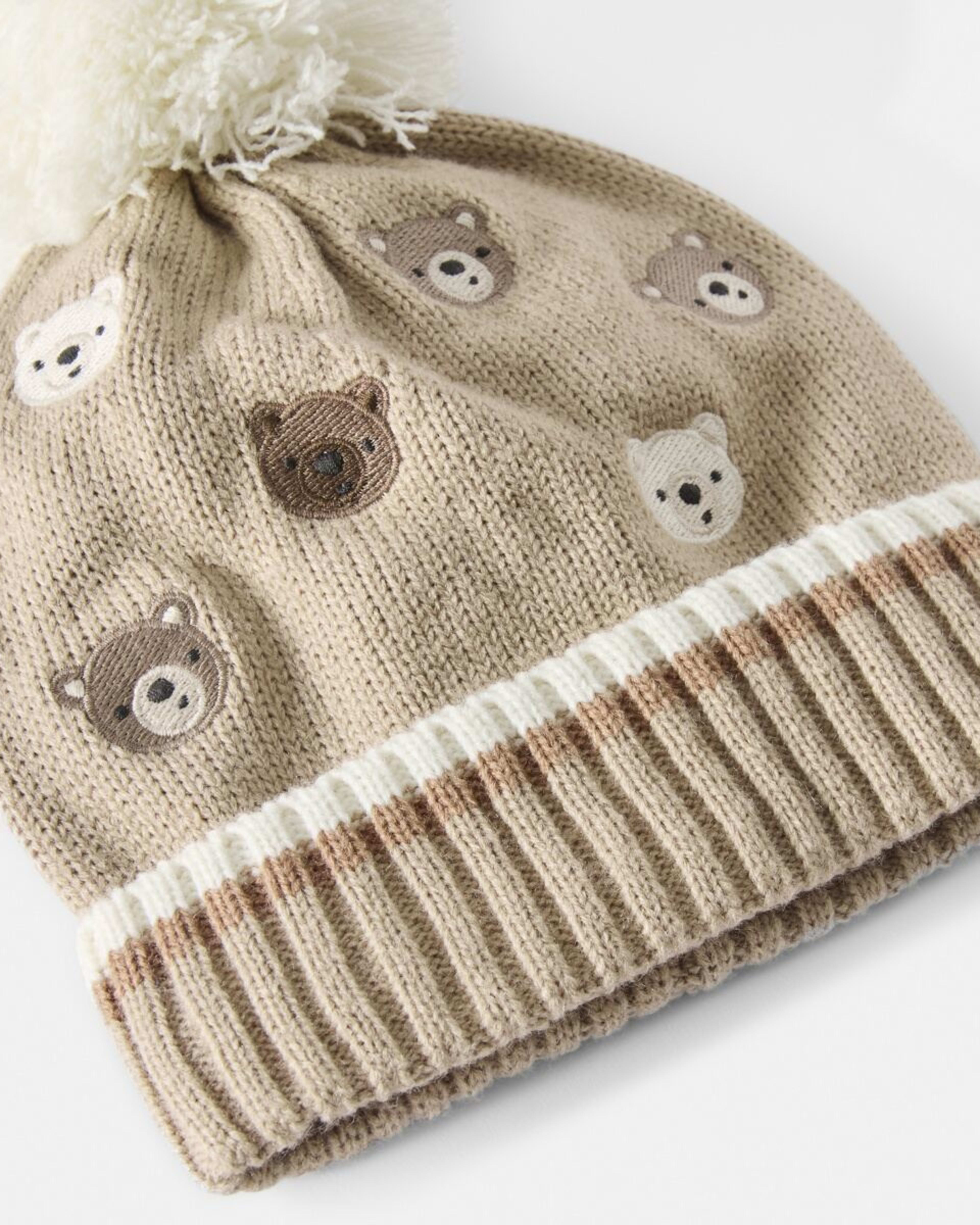 3 Embroidered Beanie Brown Bears, 3 of 3
