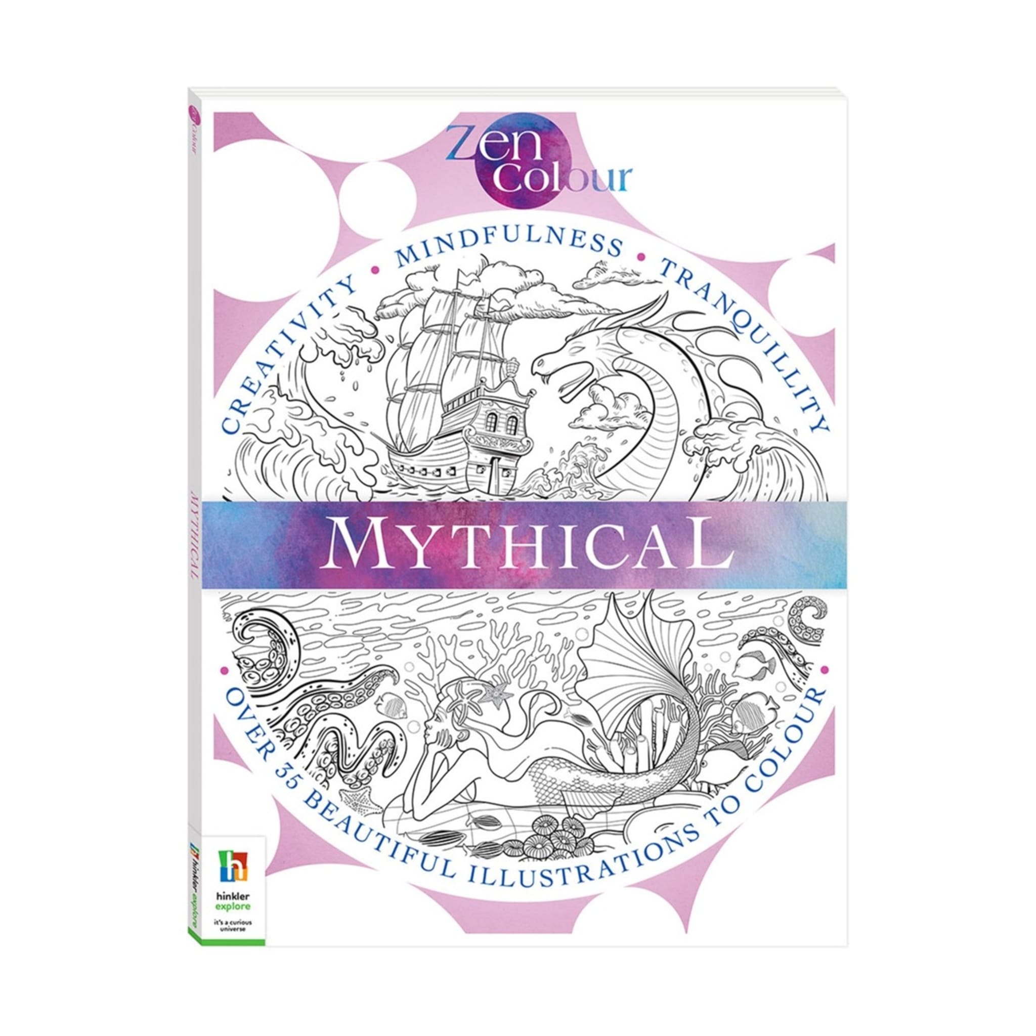 Zen Colour Mythical Colouring Book Kmart