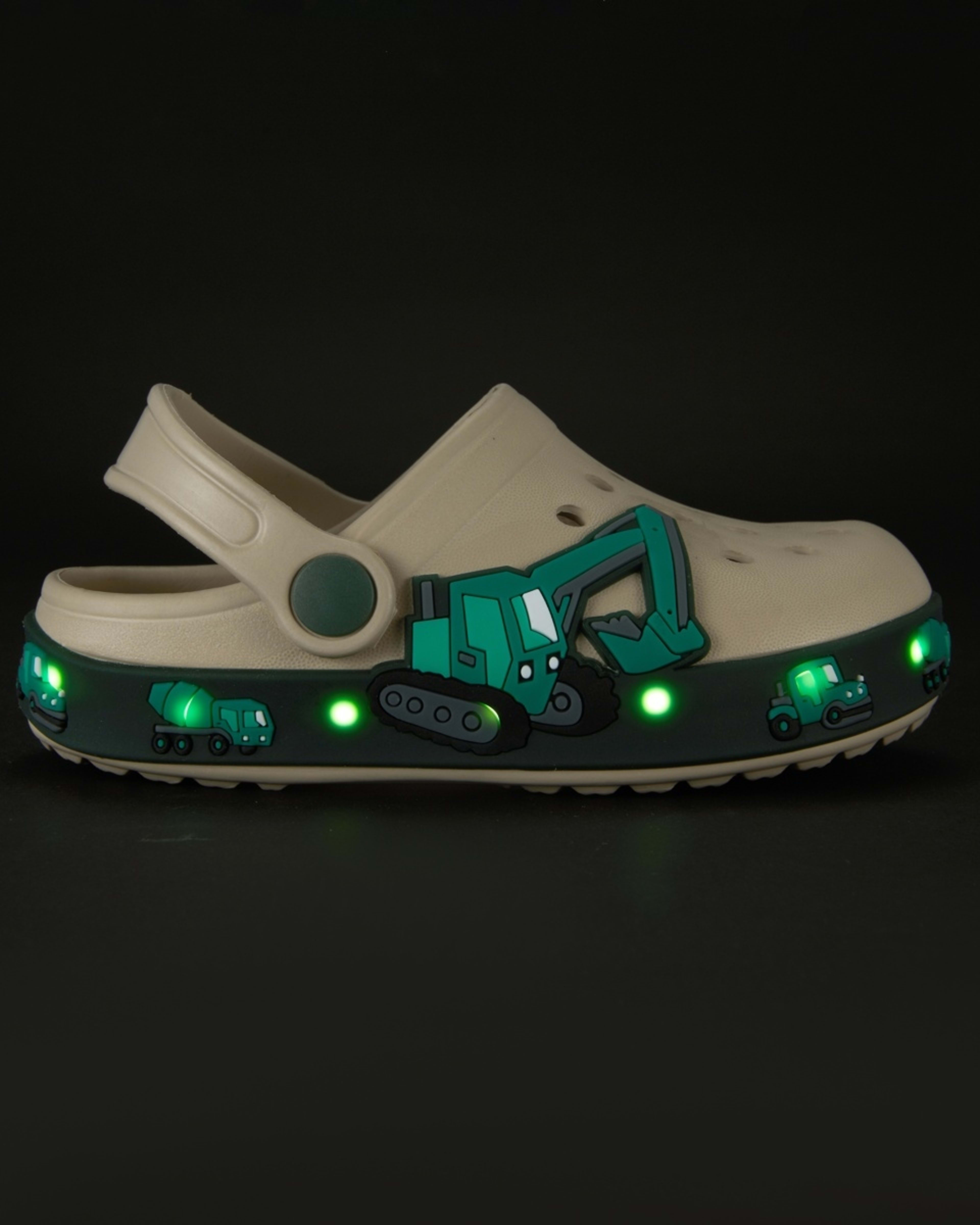 2 Junior Slip-On Clogs SAND LIGHT UP DIGGER, 2 of 6