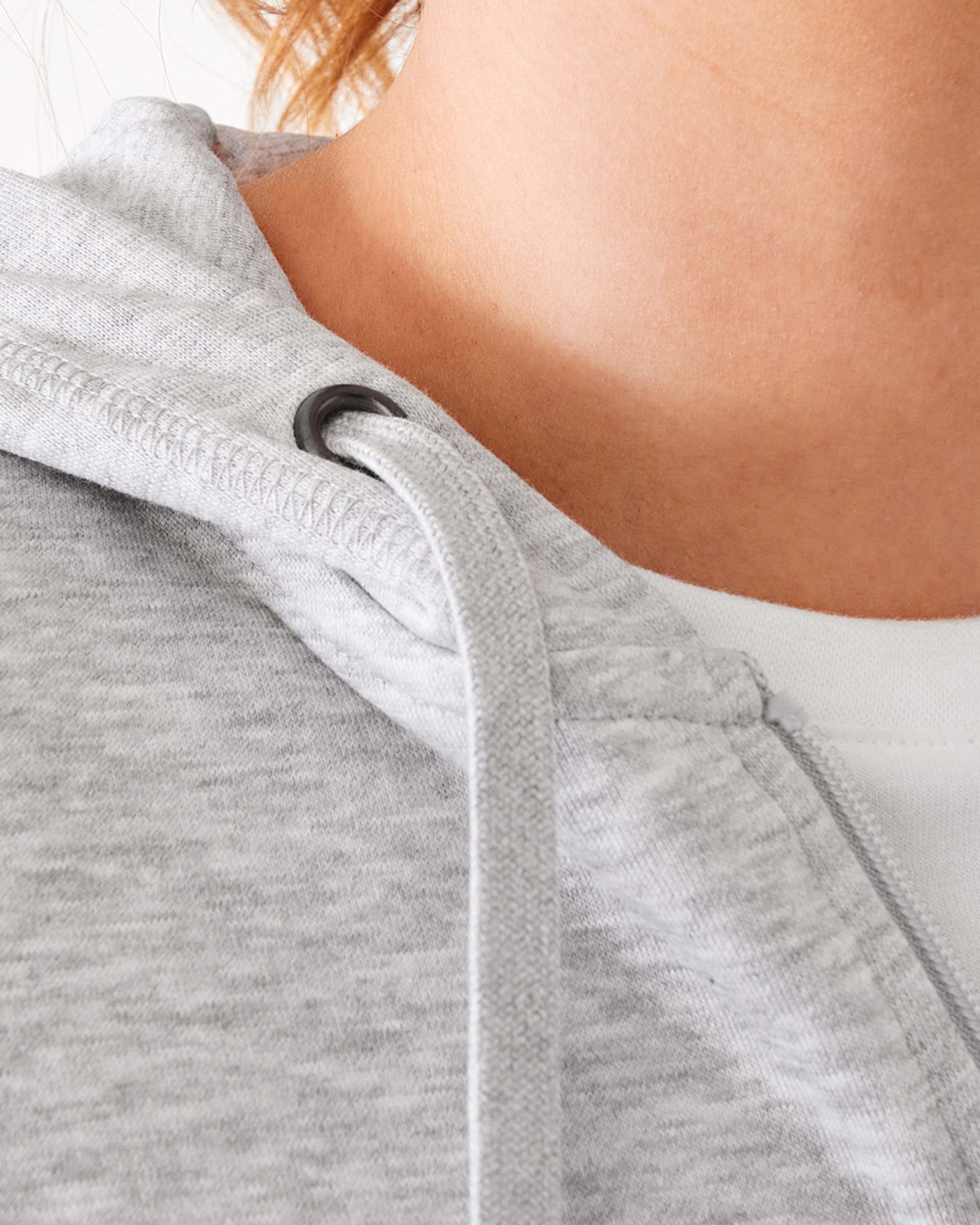 6 Active Womens Core Zip Through Hoodie Grey Marle, 6 of 9