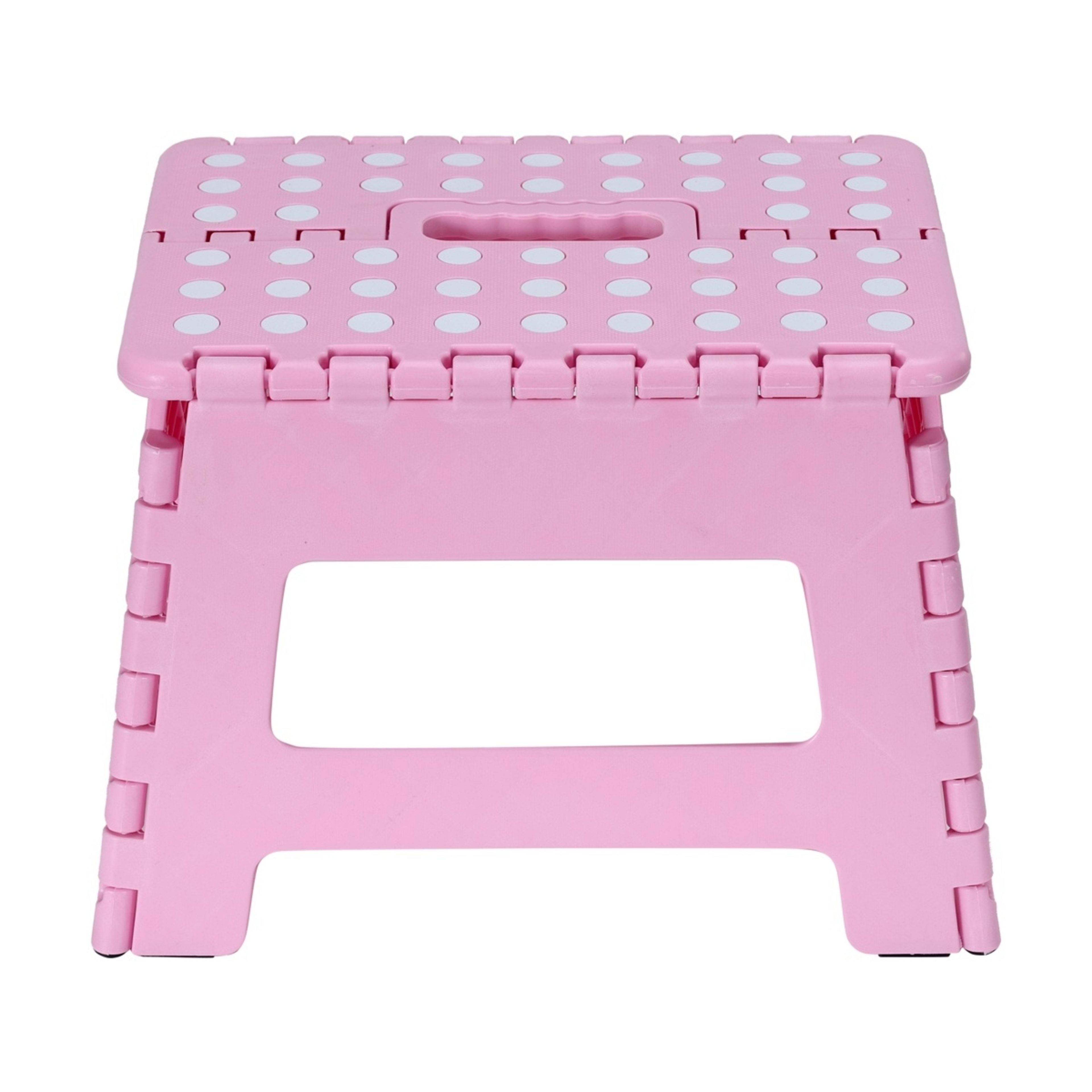 1 Folding Step Stool - Pink, 1 of 9