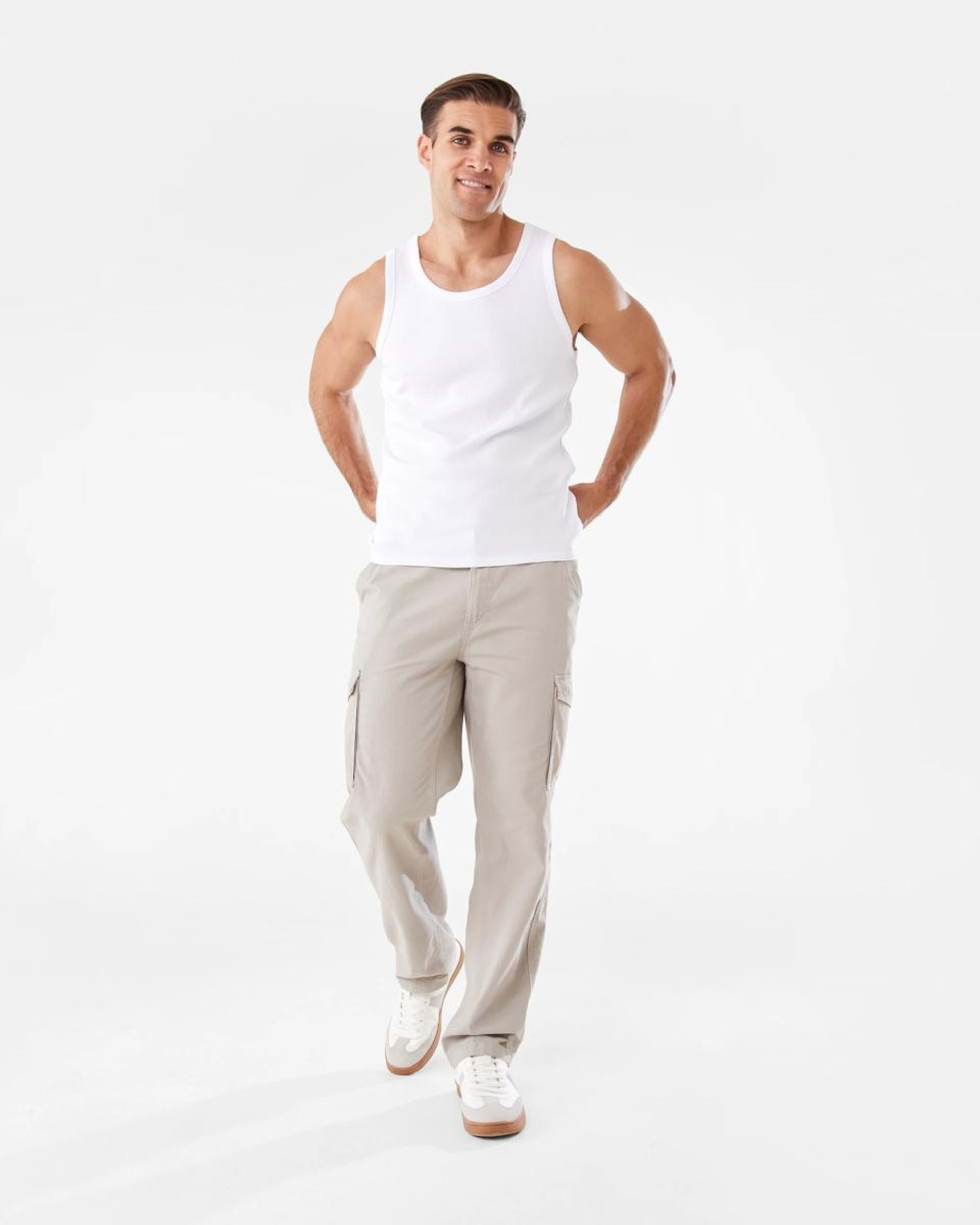 2 Regular Cargo Pants Gry Dust, 2 of 7