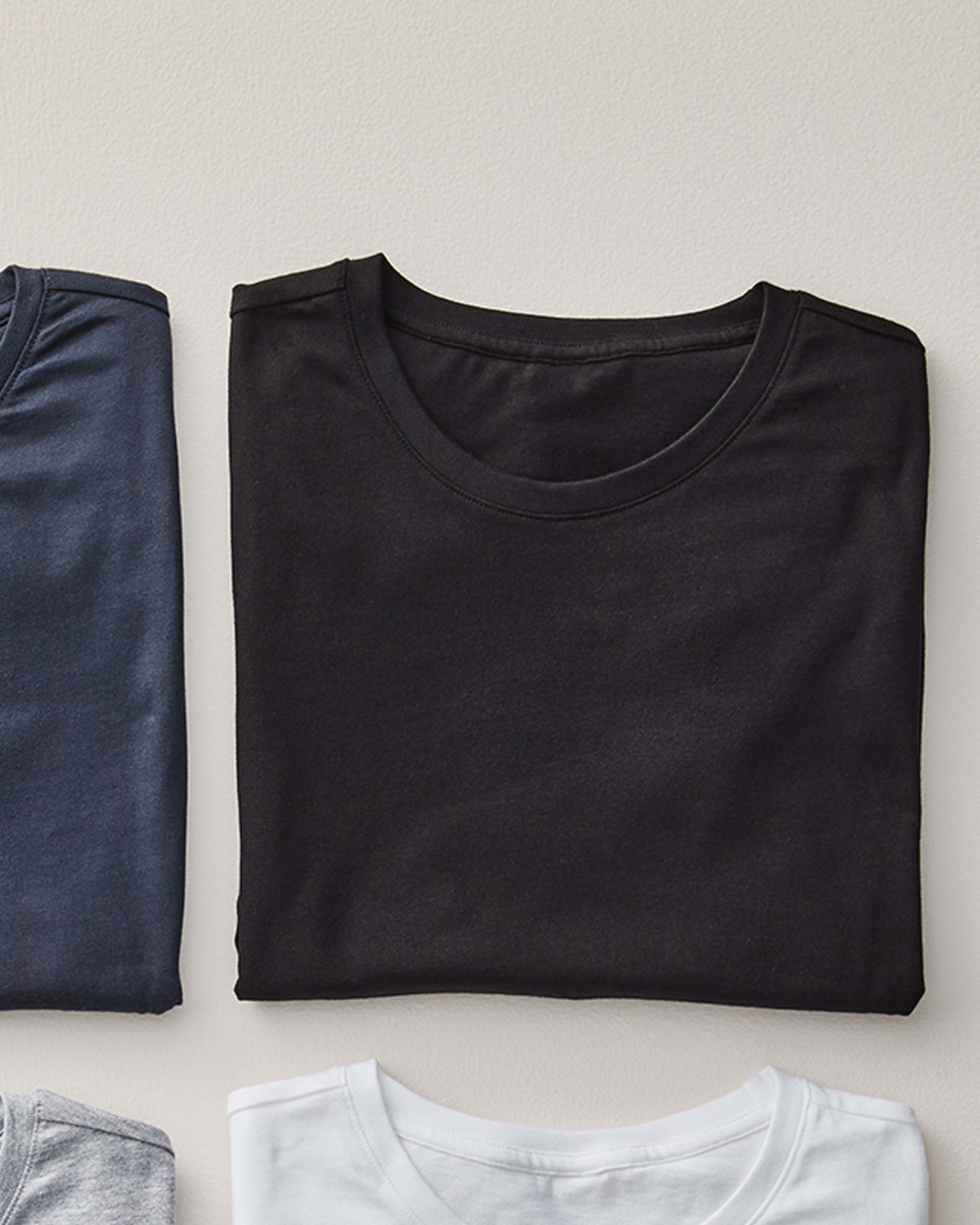 7 Plain Crew Neck T-shirt BLACK, 7 of 7