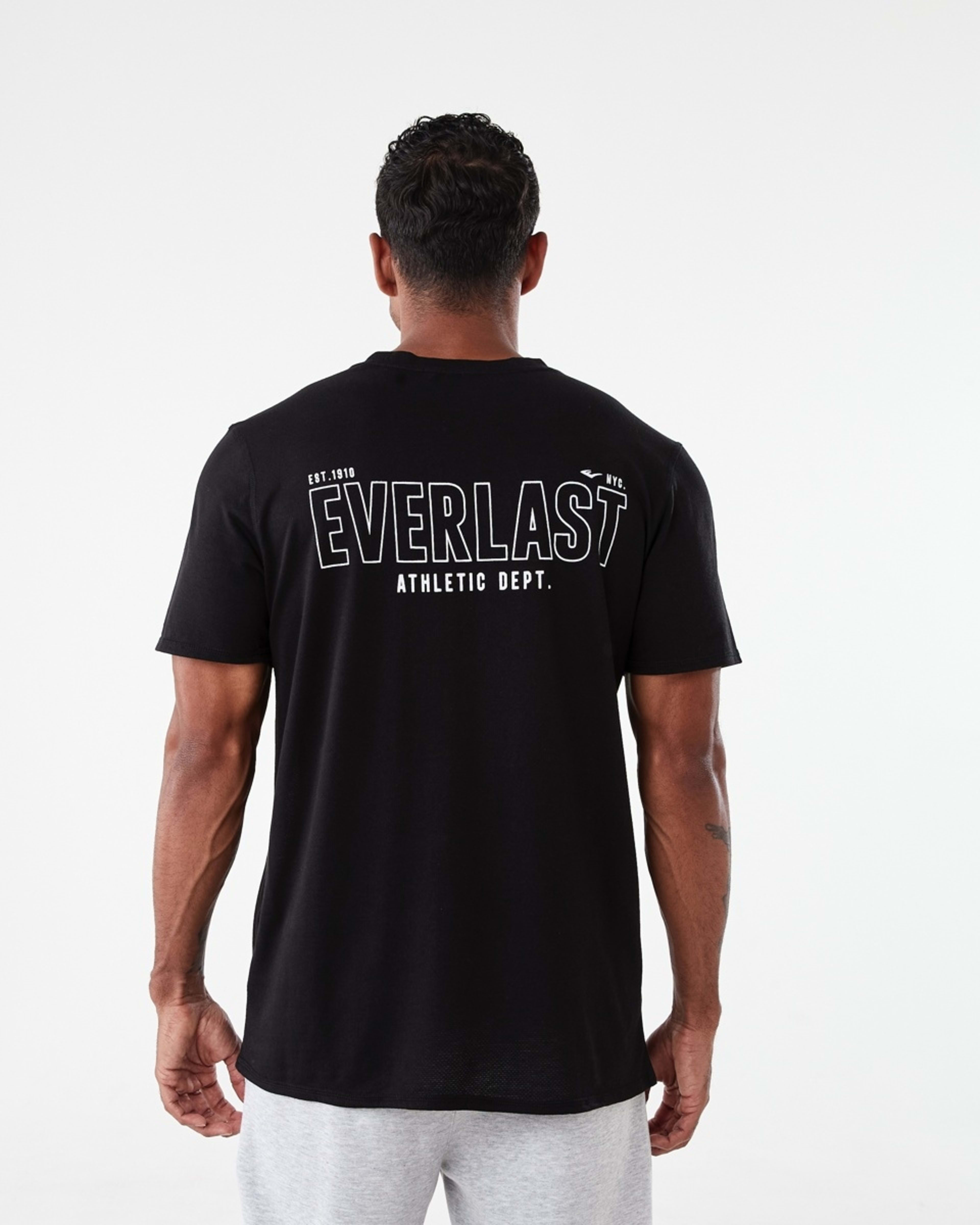 3 Everlast Mens Mesh T-shirt Black, 3 of 7