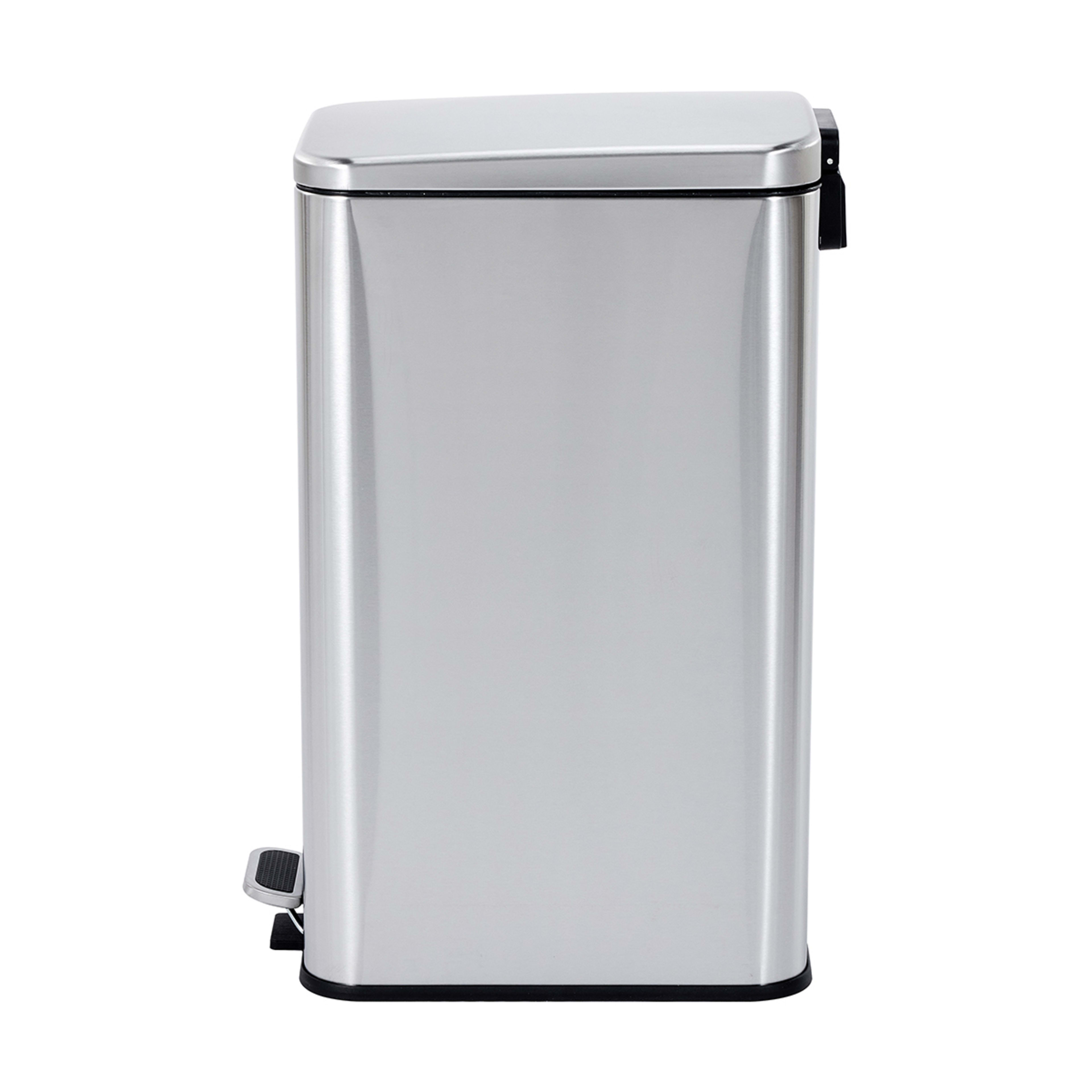 38L Stainless Steel Slim Line Bin - Kmart