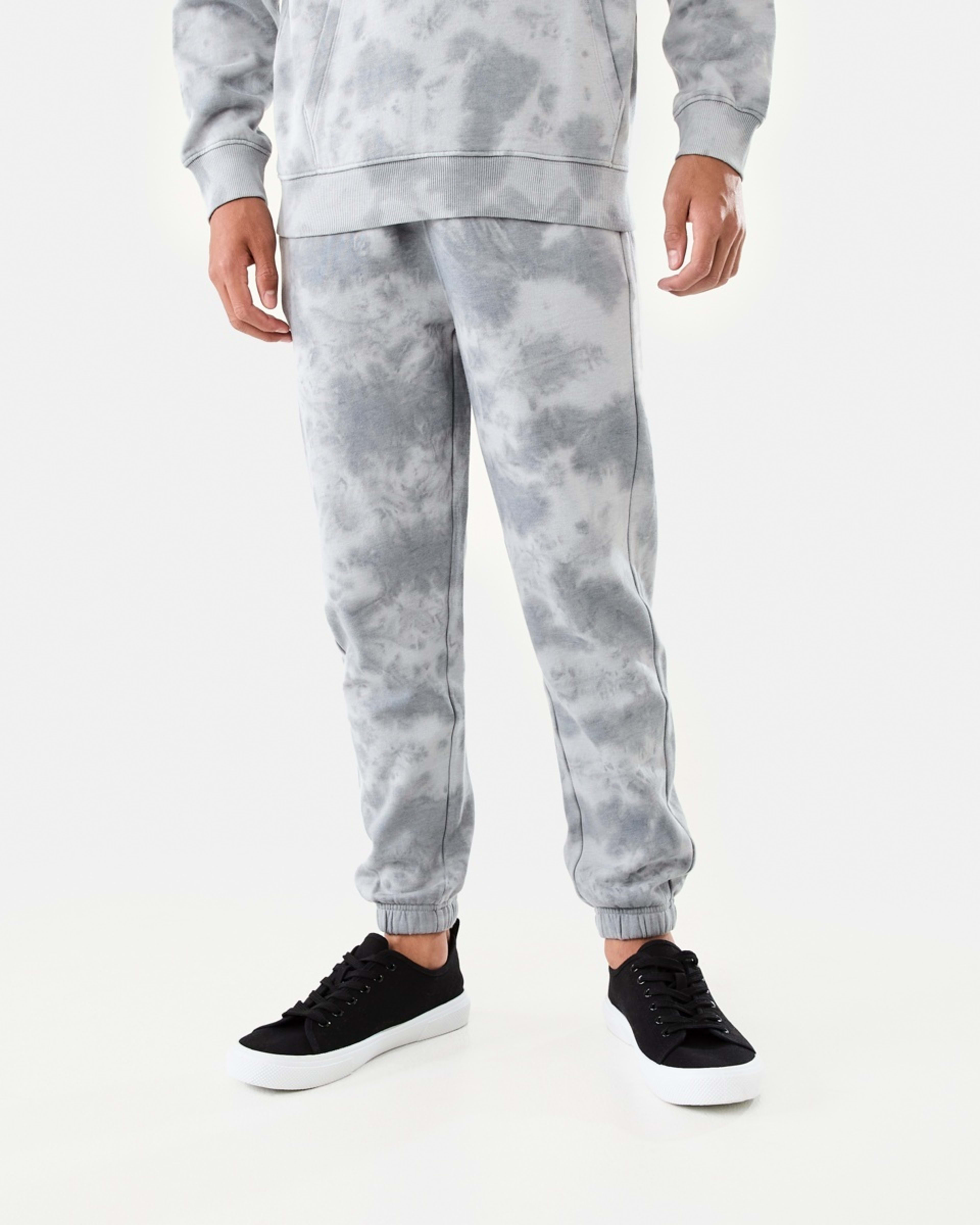 1 Washed Trackpants Space Grey Tie Dye