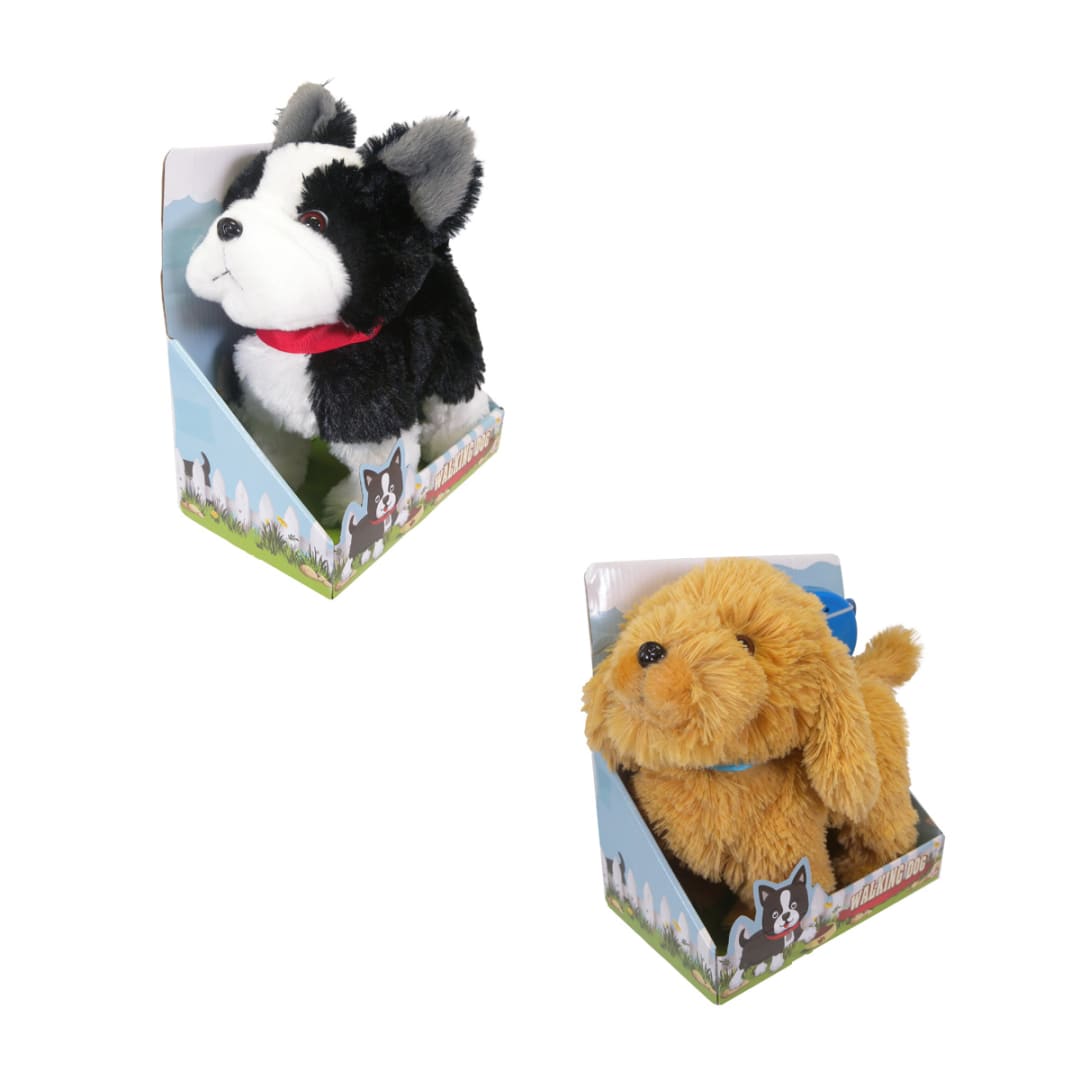 Walking Dog on Lead Assorted Kmart