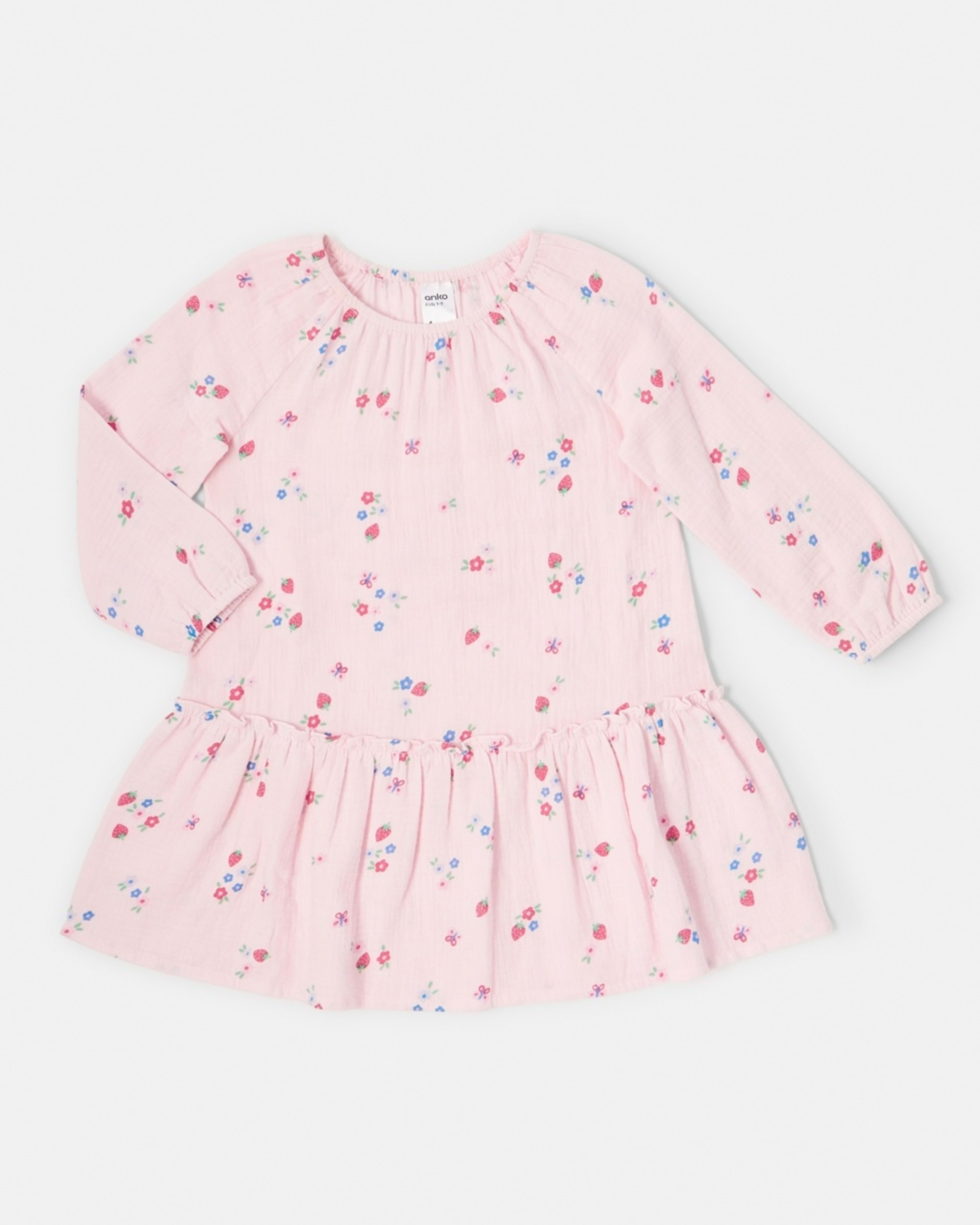 8 Long Sleeve Woven Dress Ditsy, 8 of 9