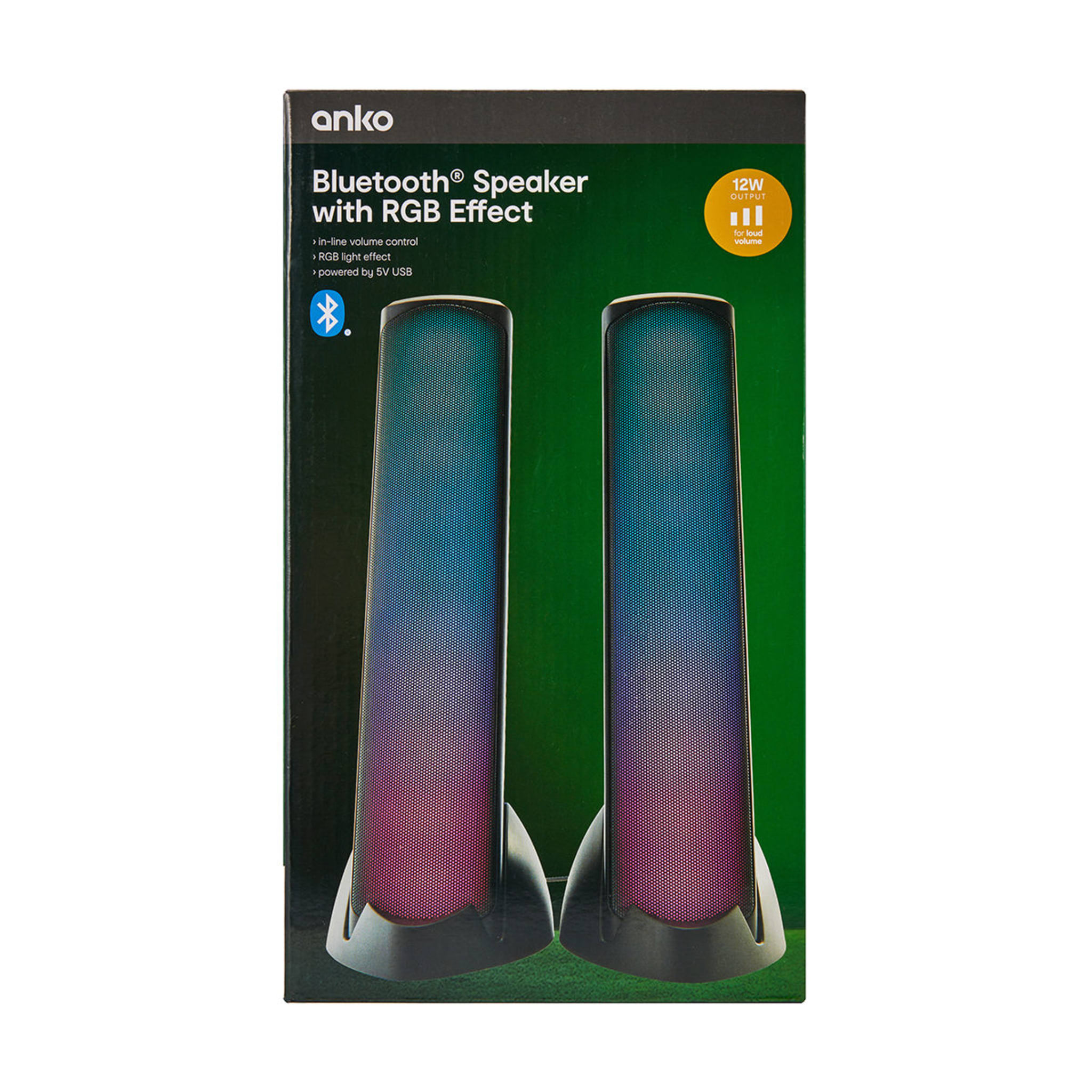 Bluetooth Speaker with RGB Effect Kmart