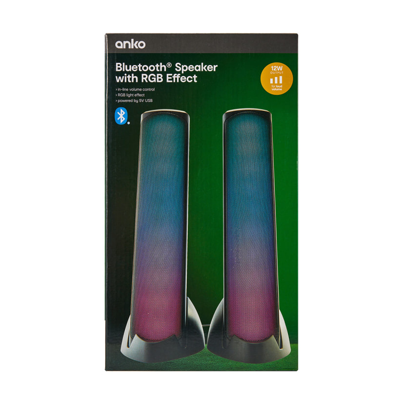 Bluetooth Speaker with RGB Effect Kmart