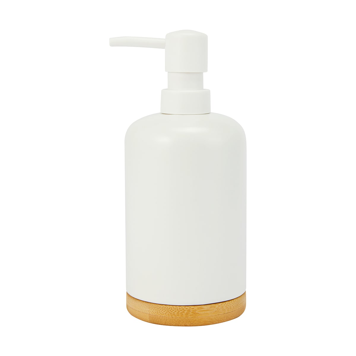White and Bamboo Soap Dispenser - Kmart