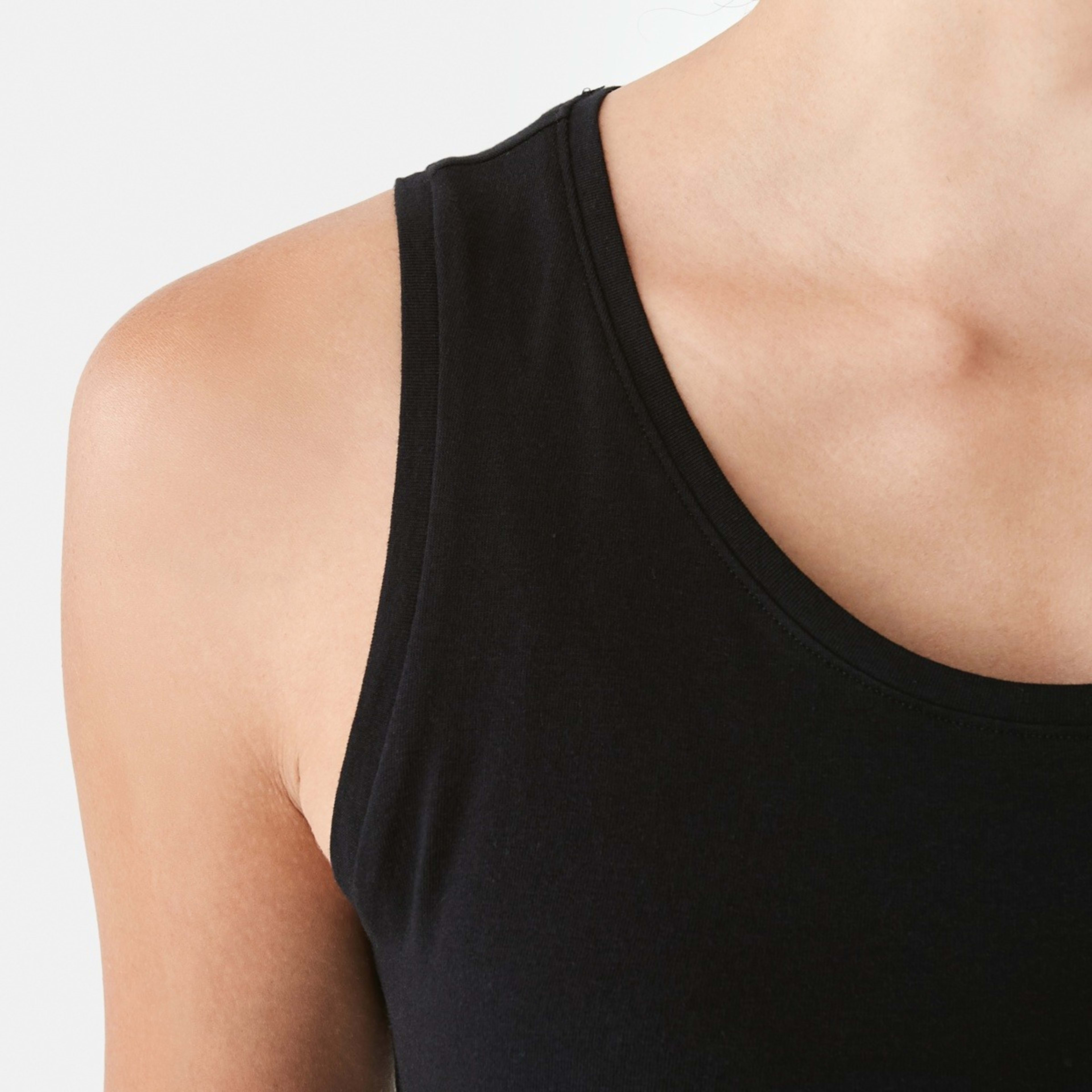 6 Sleeveless Stretch Tank Black, 6 of 6