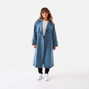 The denim trench coat is our unexpected hero of the season
