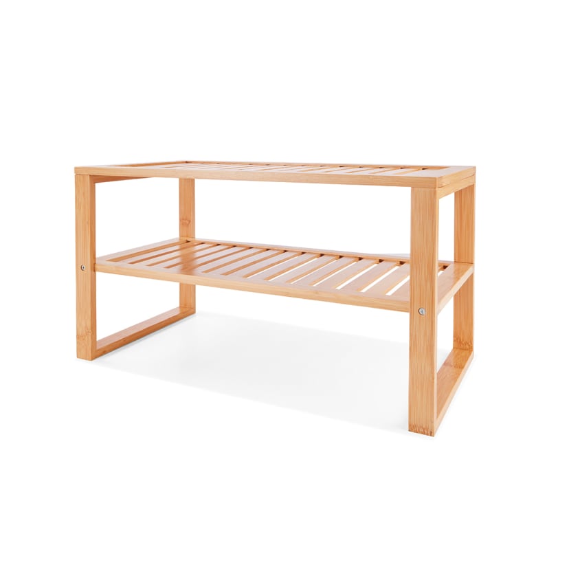 2 Tier Bamboo Pantry Shelf Kmart