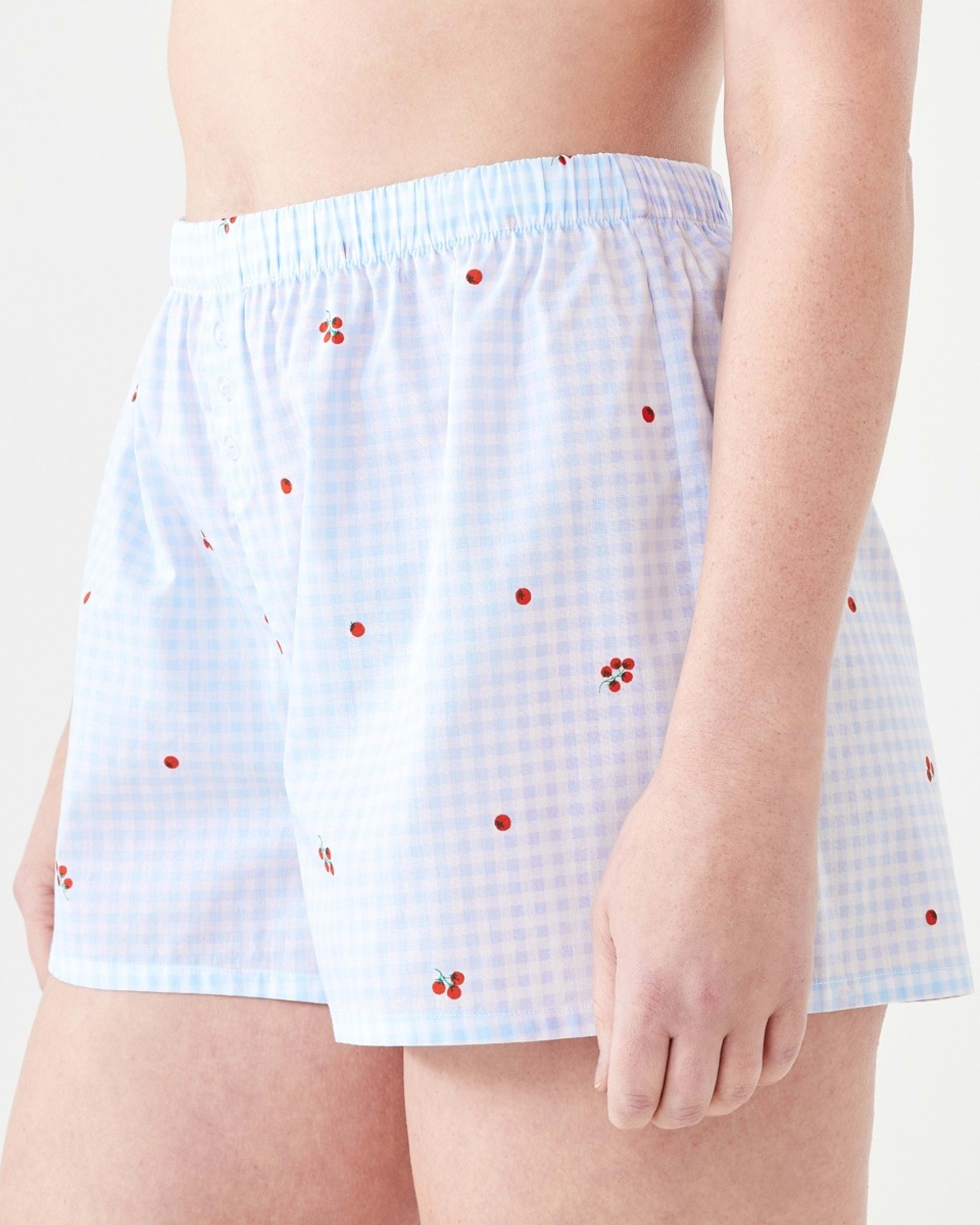 2 Woven Boxer Shorts TOMATO CHECK HALOGEN BLUE, 2 of 6