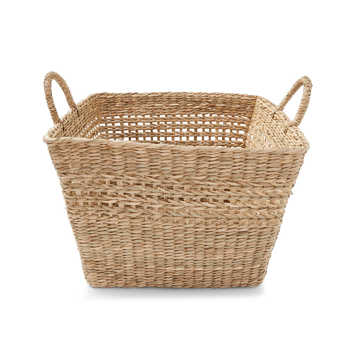 Square Seagrass Woven Basket - Natural - Kmart