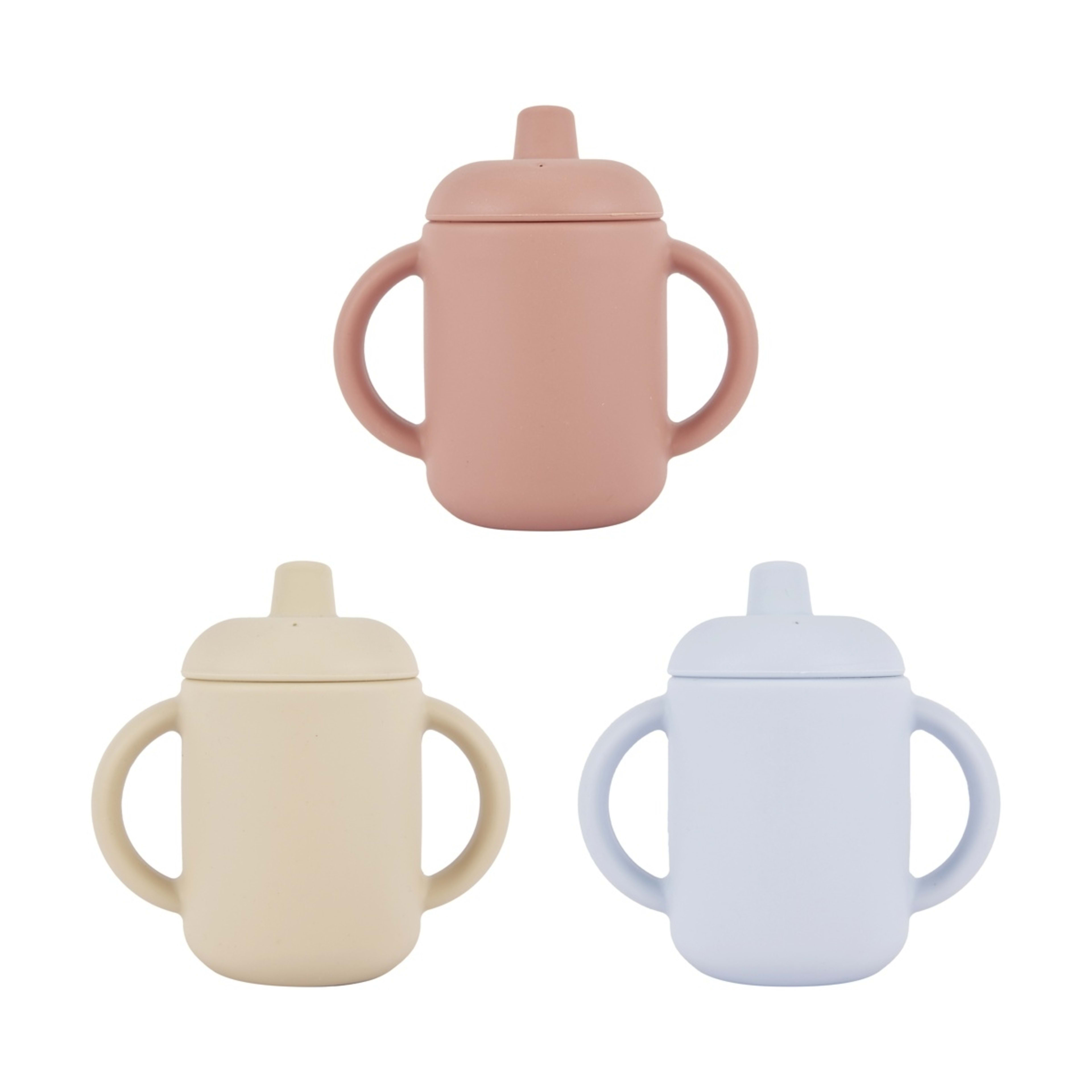 3 Silicone Sippy Cup with Straw - Assorted, 3 of 7