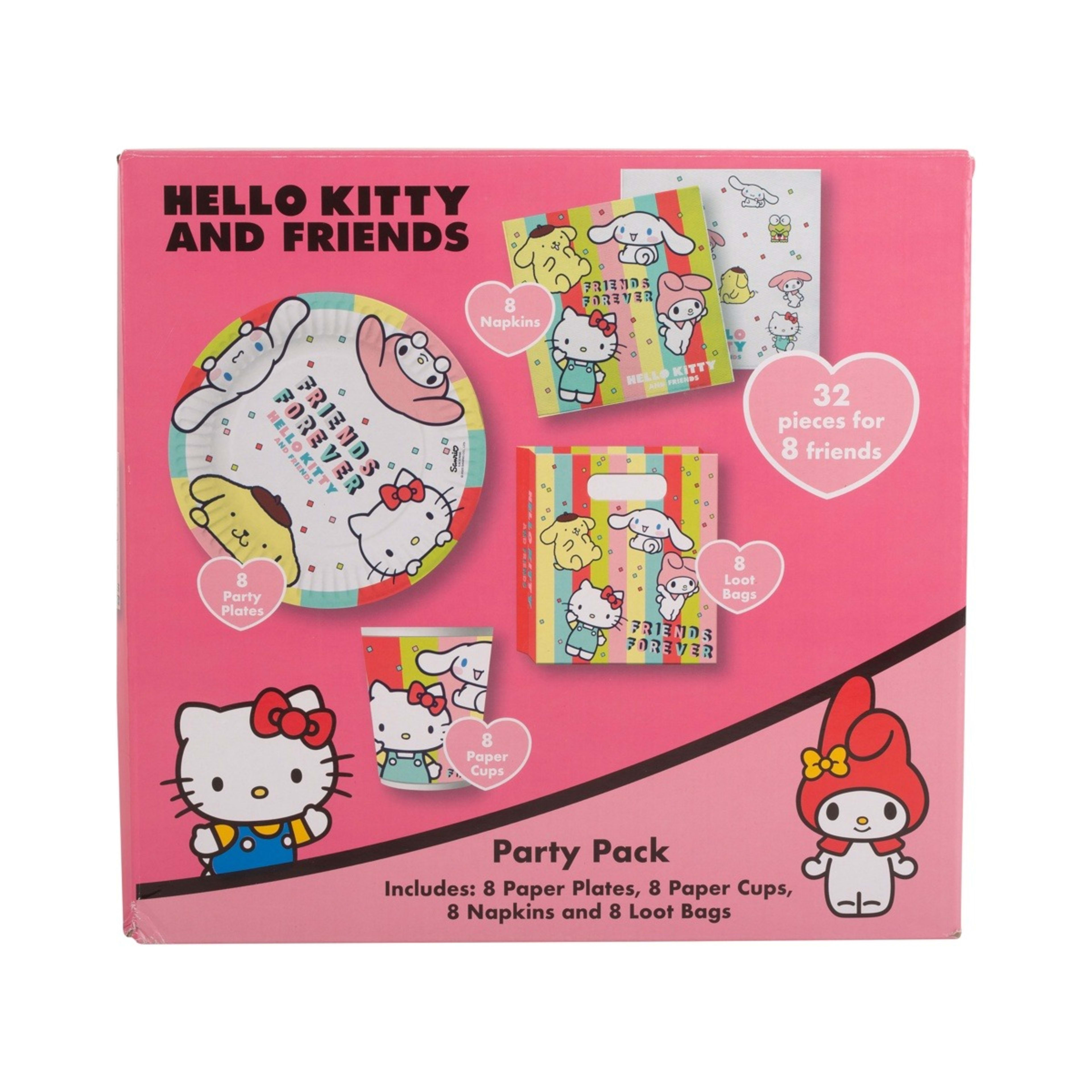 1 32 Piece Hello Kitty and Friends Party Pack