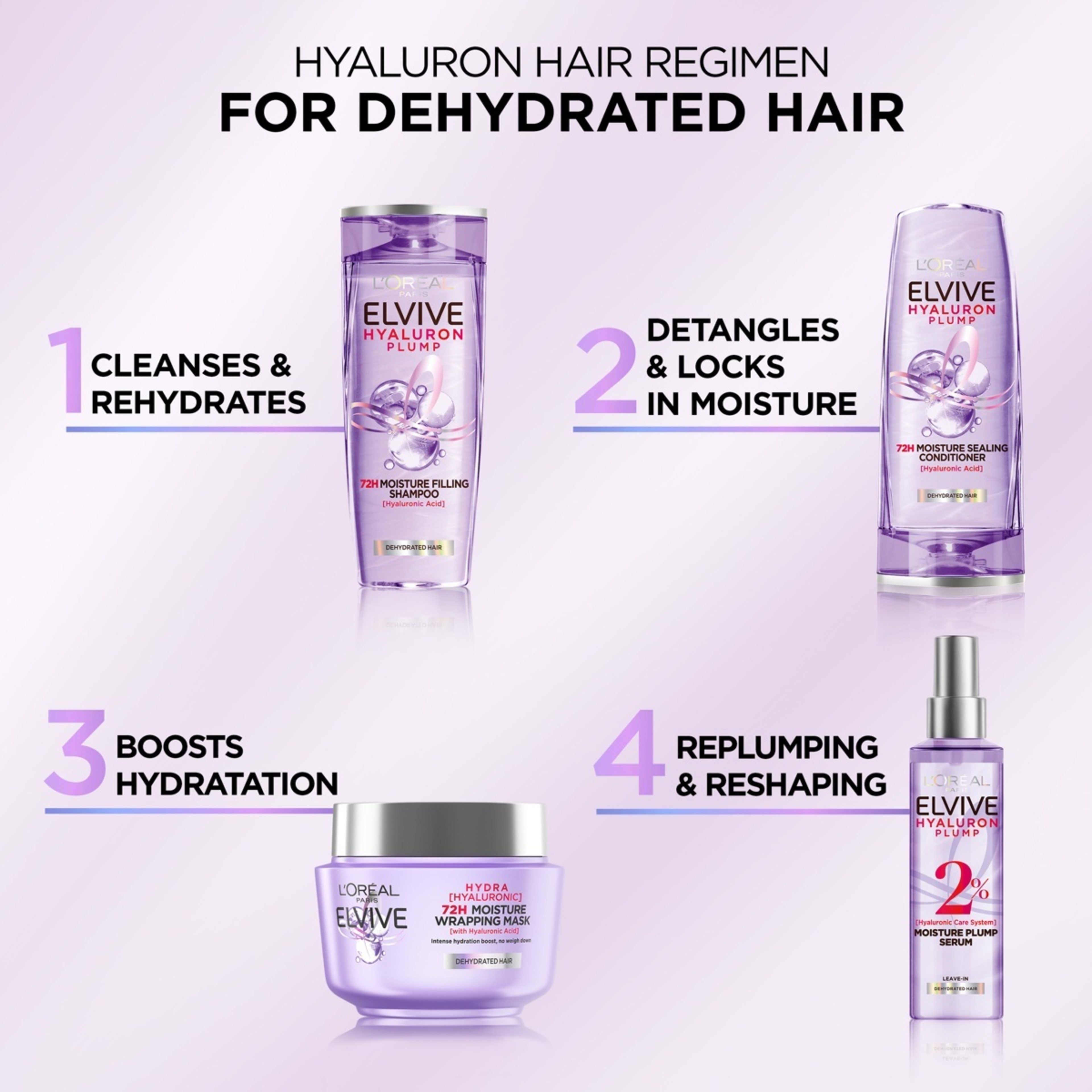 5 L'Oreal Paris Elvive Hyaluron Plump Moisture Sealing Conditioner 300ml - Hyaluronic Acid, 5 of 9