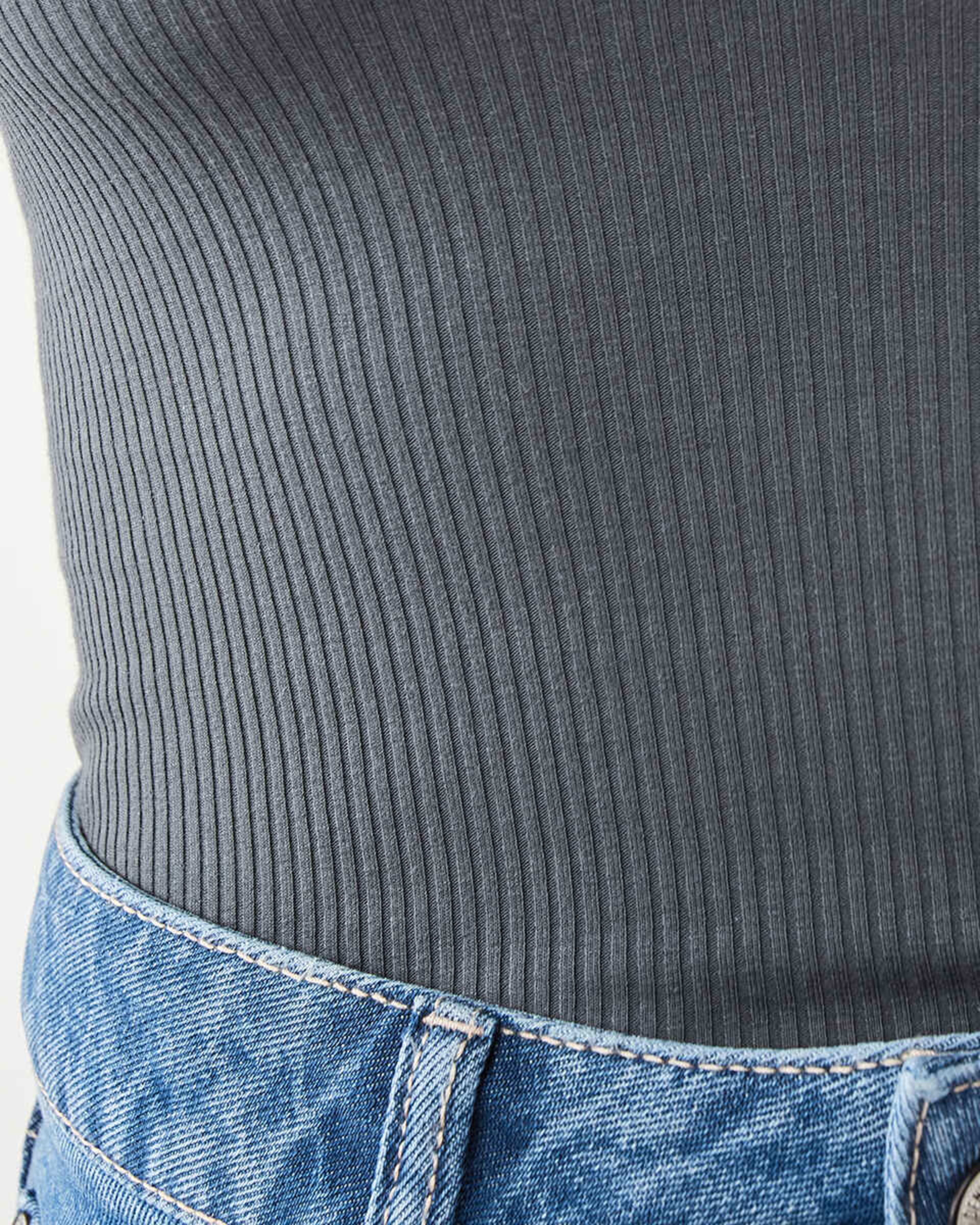 9 Sleeveless Rib Scoop Neck Cami Lead Grey, 9 of 9