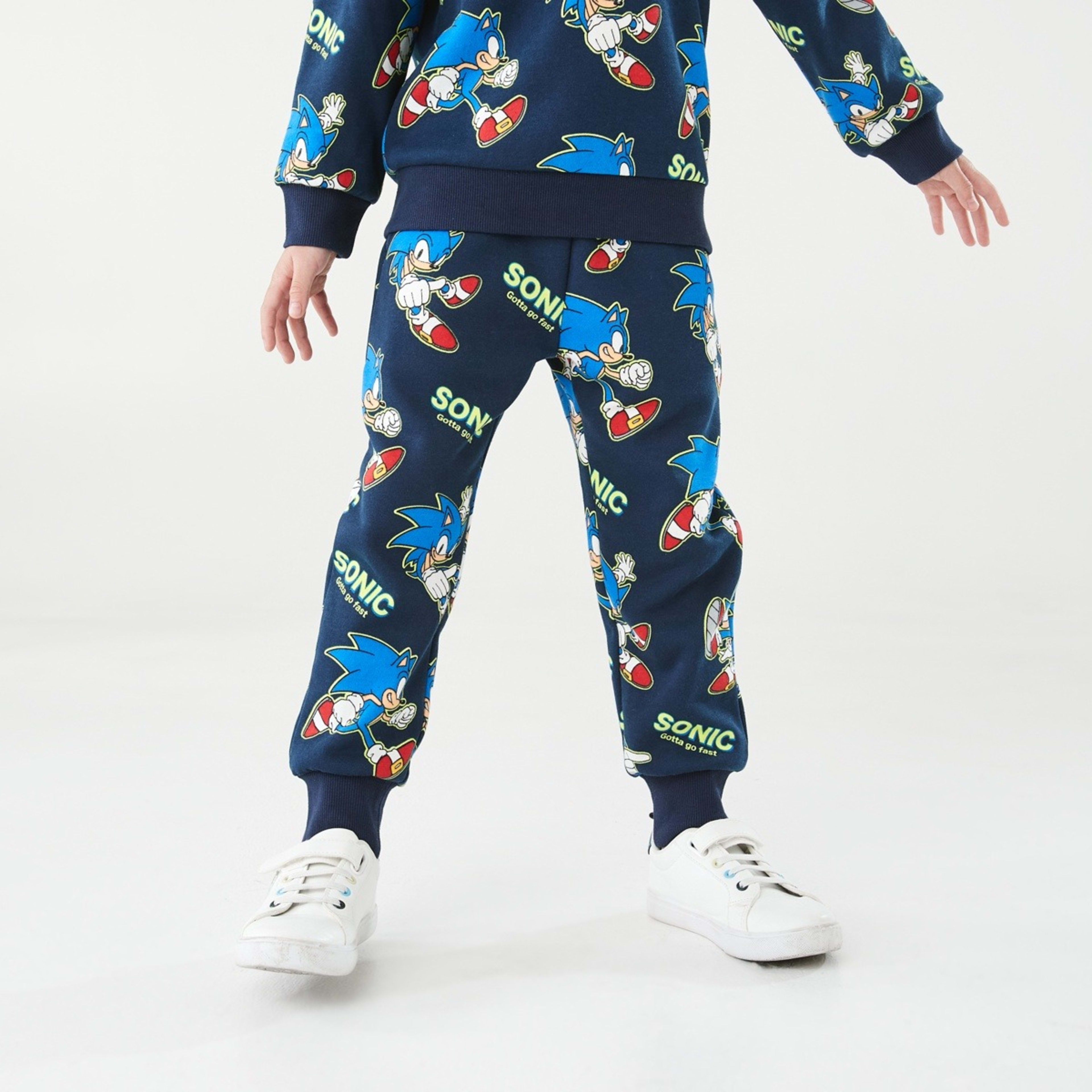 1 Sonic License Printed Trackpants Sonic Run Gotta Go Fast, 1 of 8