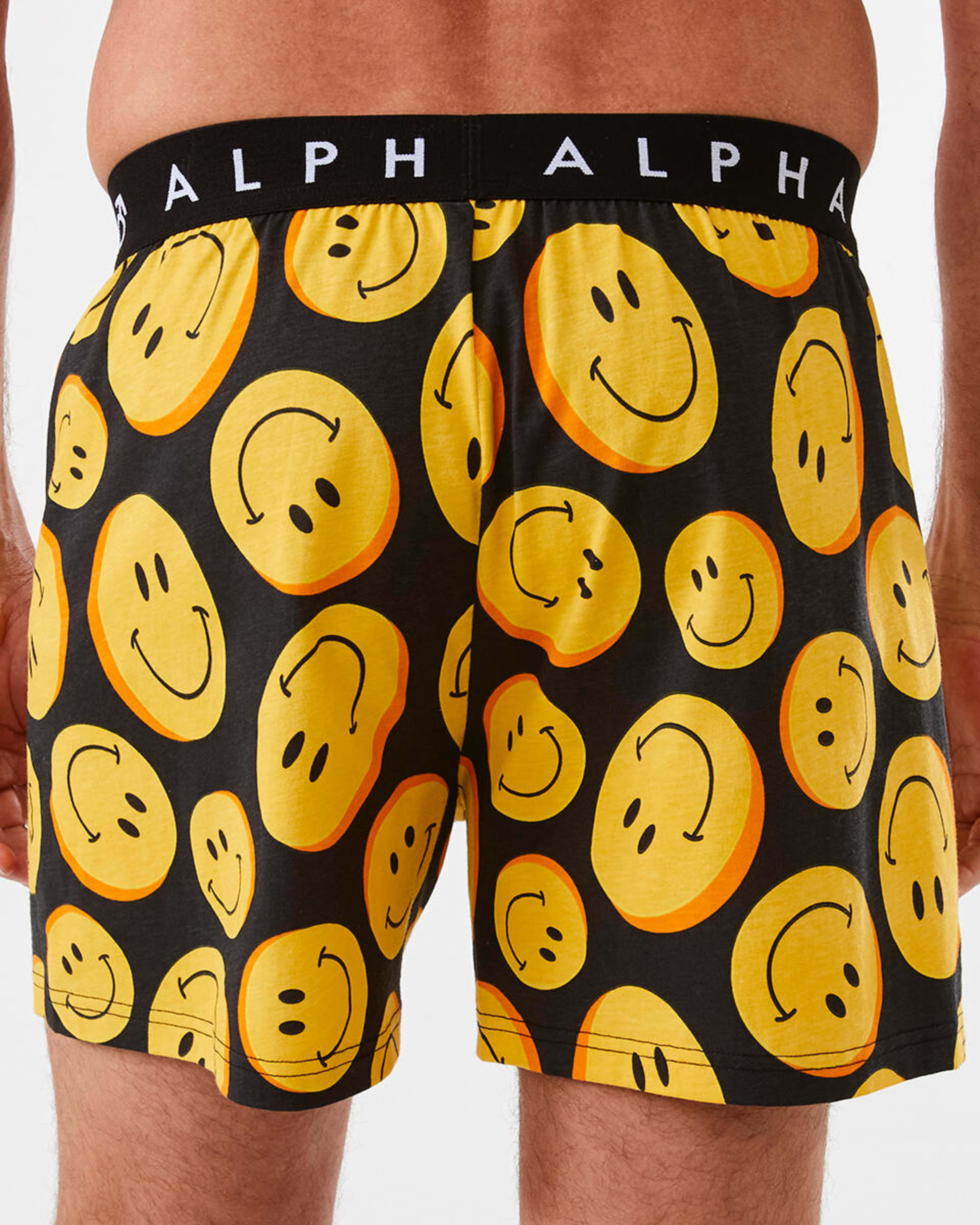 3 Printed Jersey Boxers Smiley Faces, 3 of 5