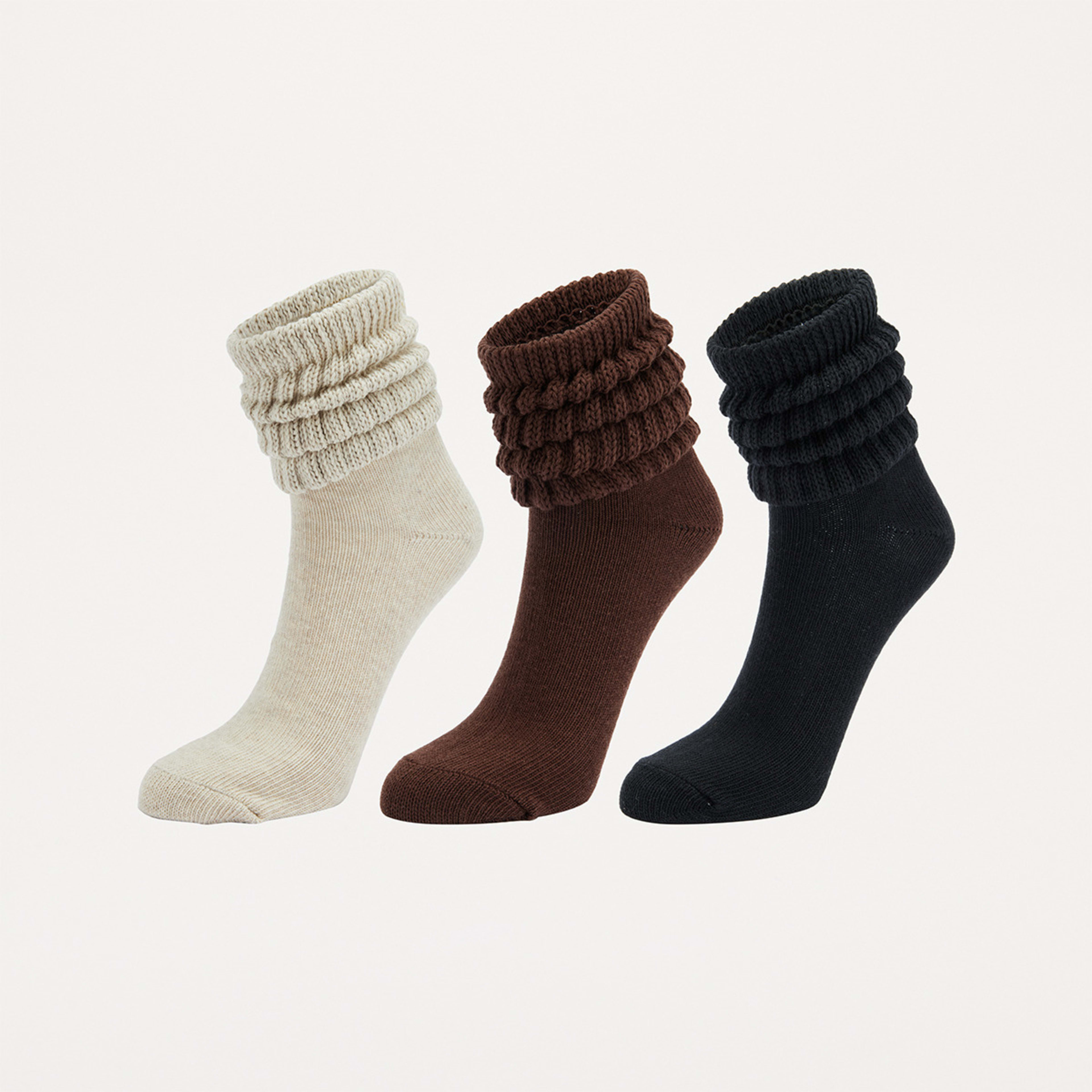 1 3 Pack Slouch Socks Om/cf/bk, 1 of 3