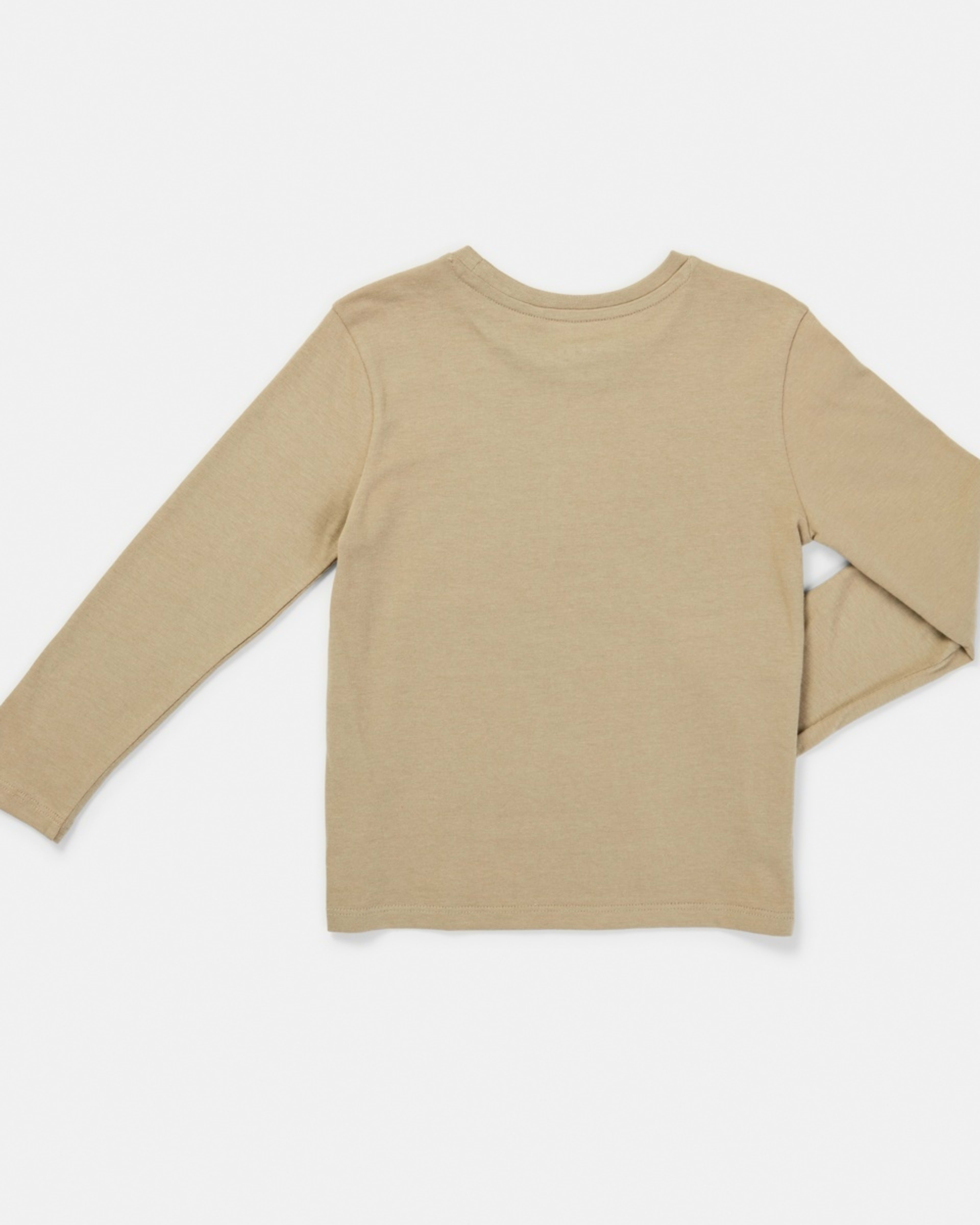 8 Long Sleeve Print T-shirt Beige Bear, 8 of 8