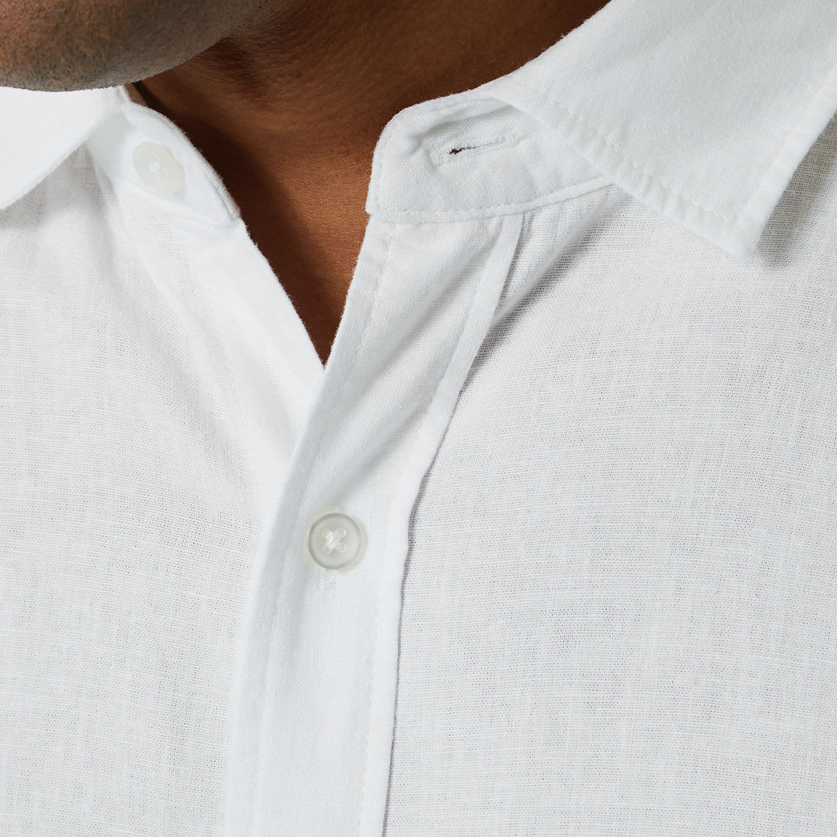 Long Sleeve Solid Linen Blend Shirt Kmart