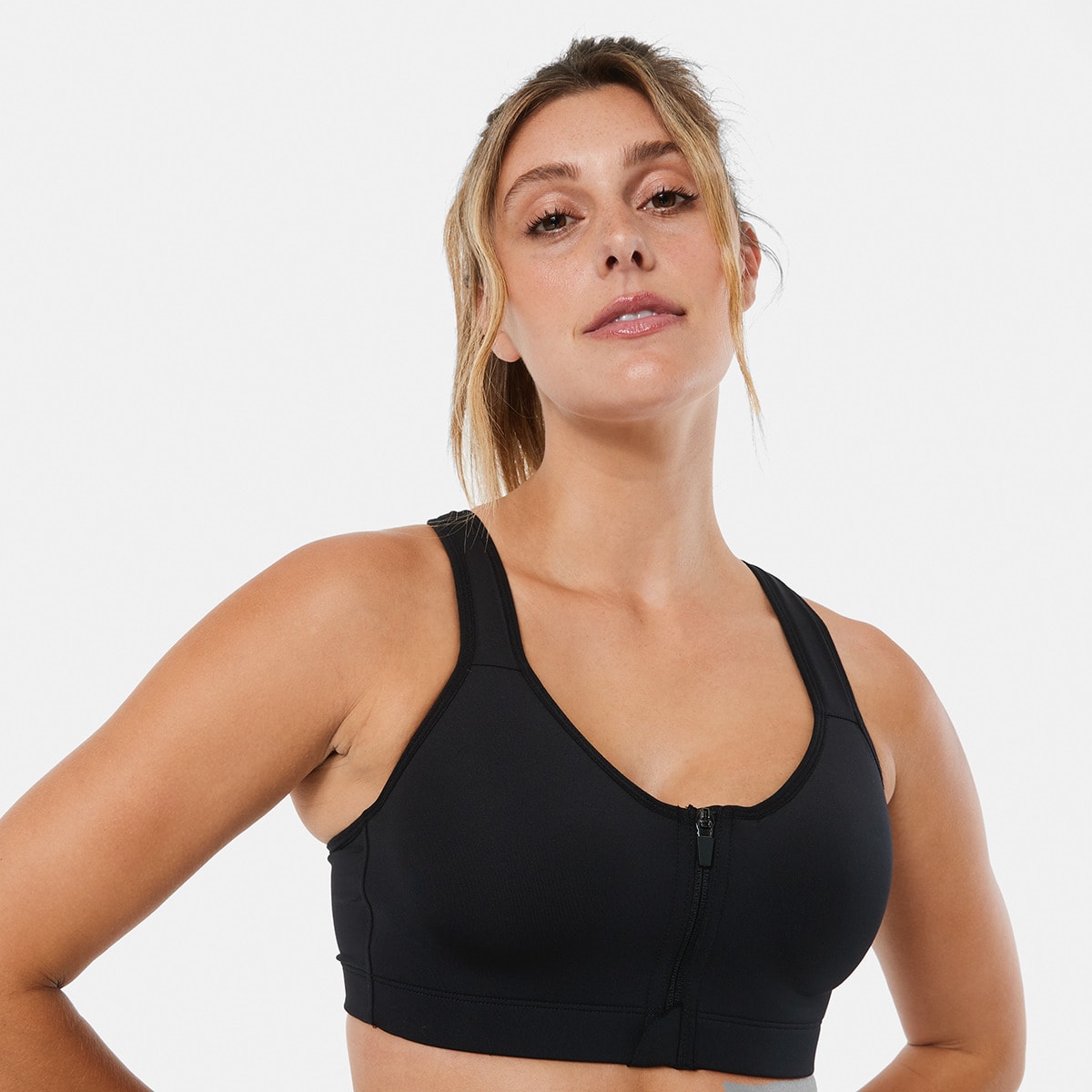 Sports High Support Zip Front Bra Kmart