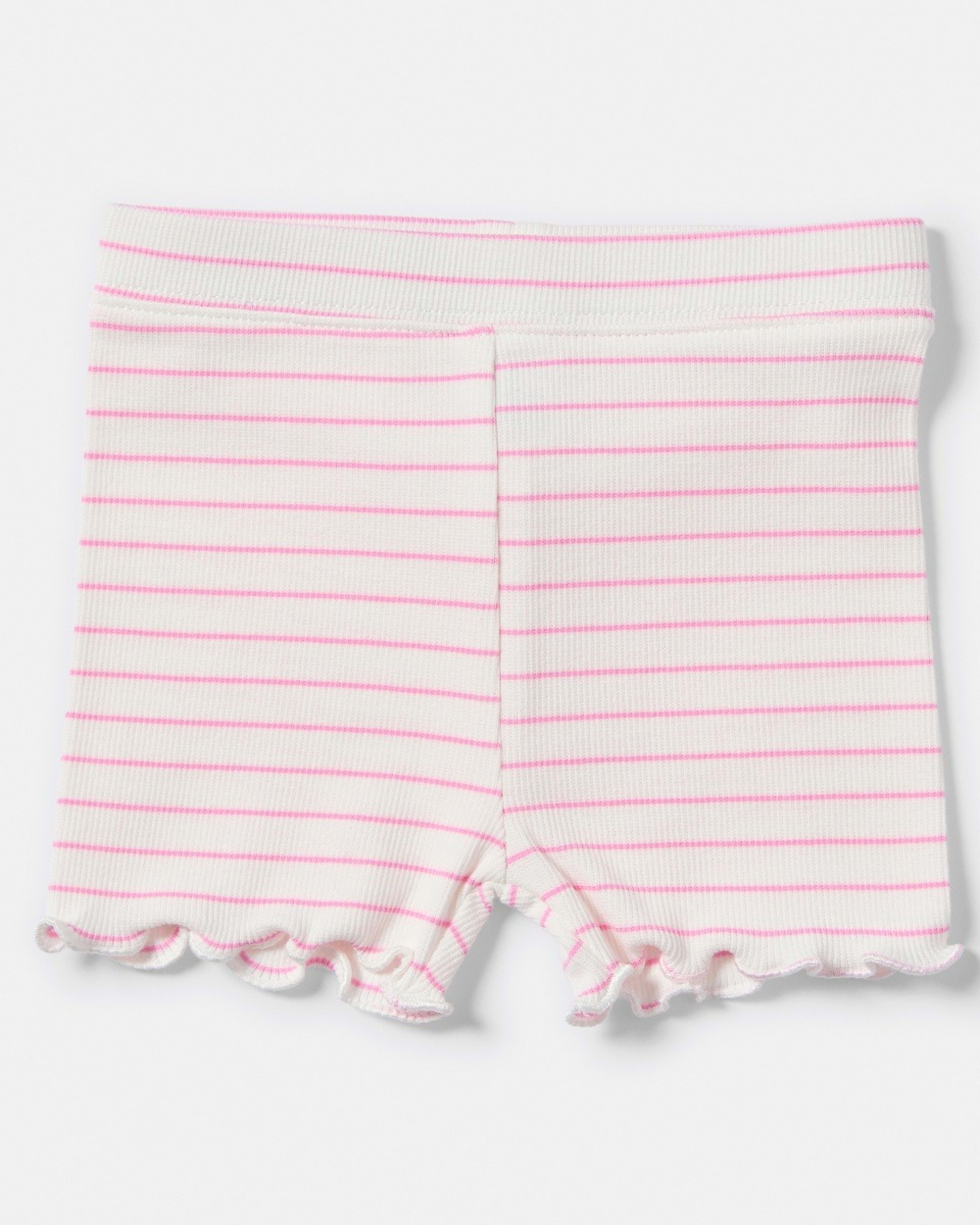 2 3 Pack Rib Shorts PINK DAISIES, 2 of 7