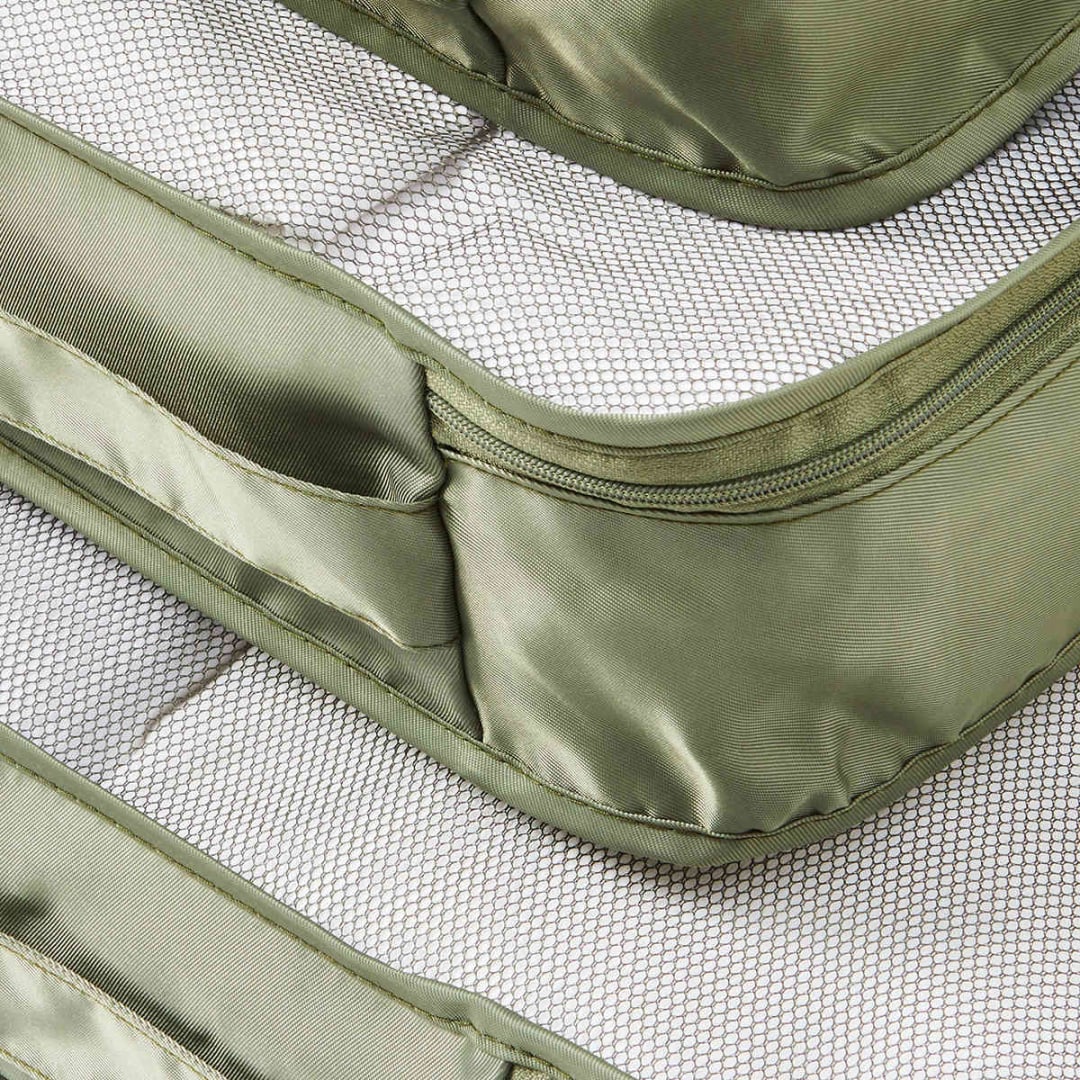 3 Piece Packing Cubes Green Kmart