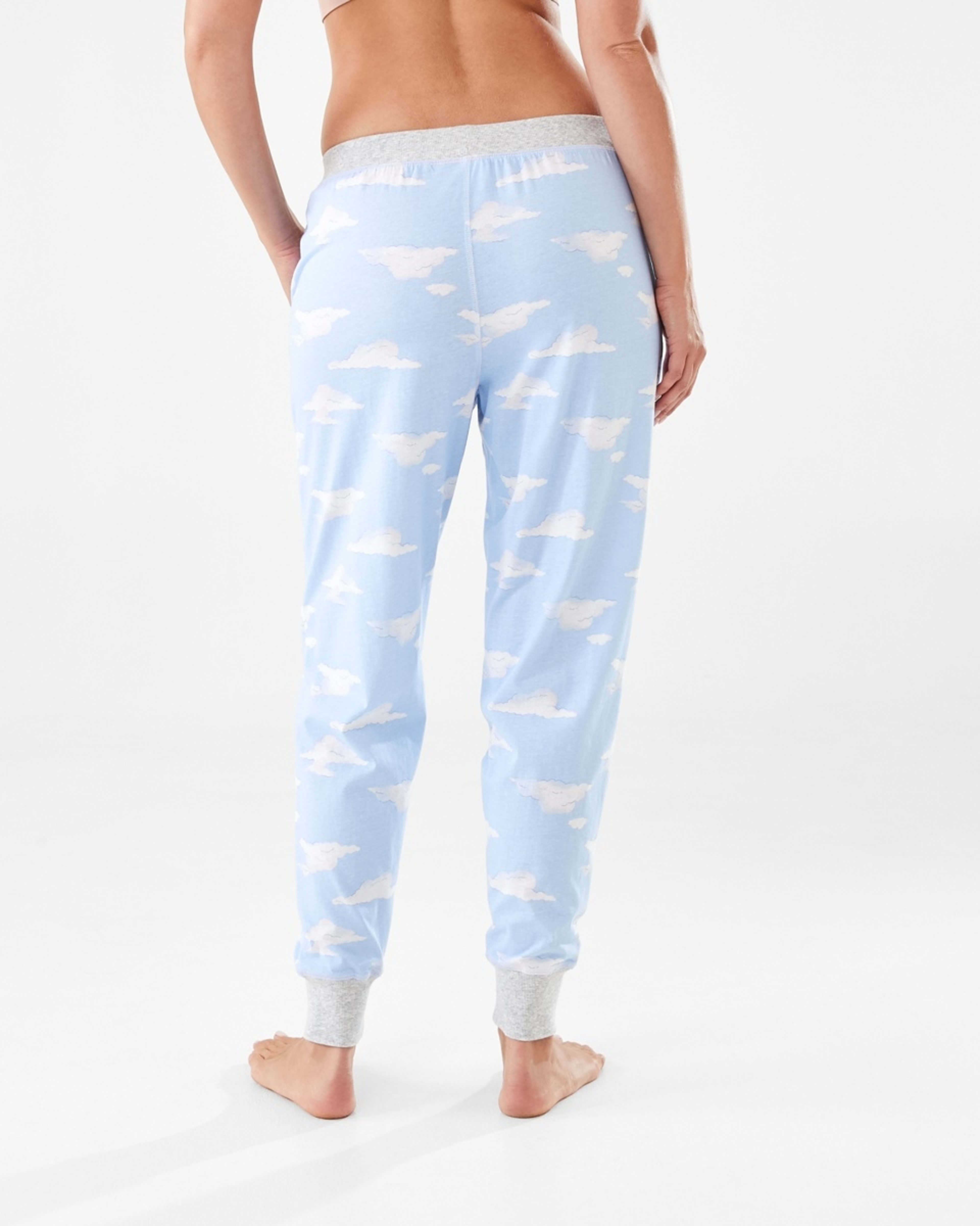 3 Printed Knit Cuffed Pants Cloud, 3 of 6